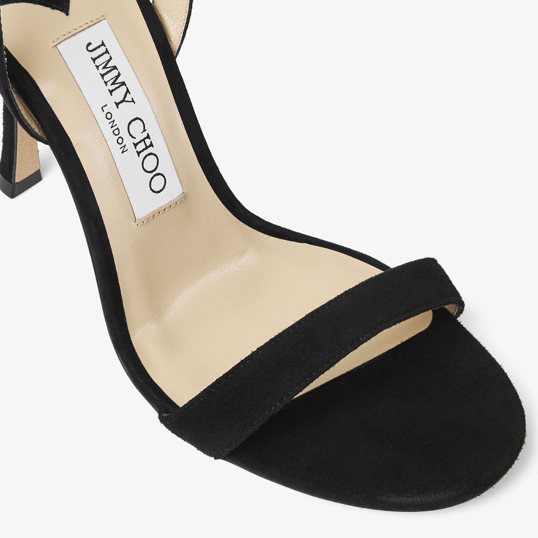 Jenn 100 | Black Suede Sandals | JIMMY CHOO