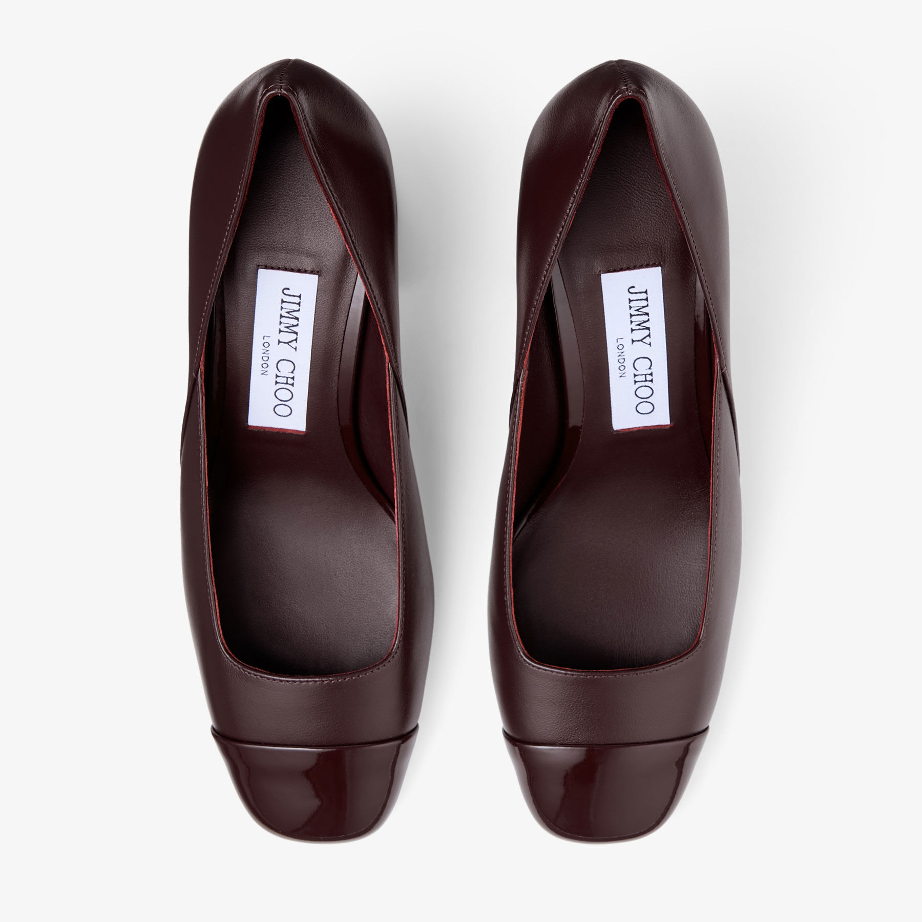 JIMMY CHOO☆ ジェンソン 65 ディープメルロー パテントレザー Jenson 65 | Deep Merlot Patent Leather Nappa Pumps | JIMMY