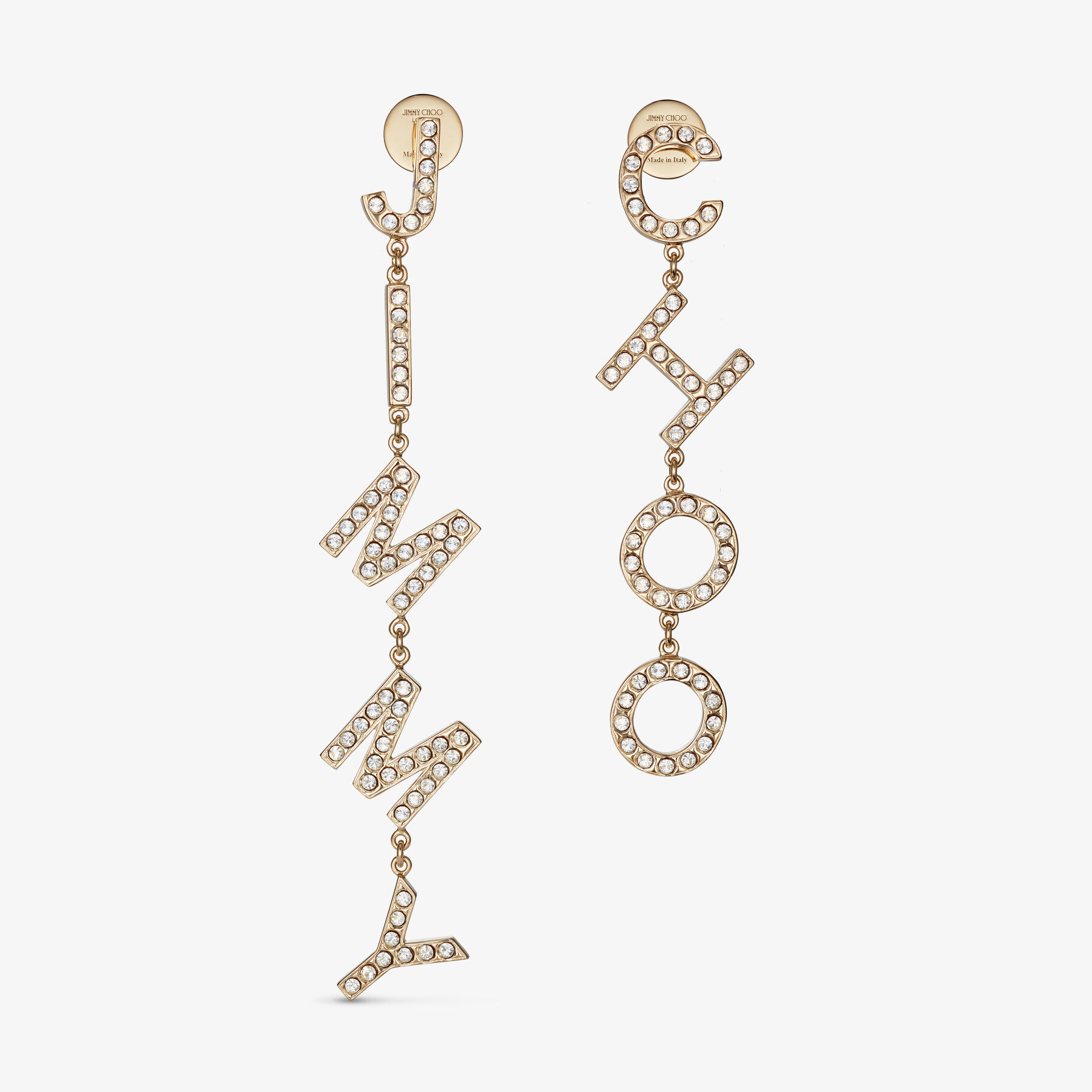 アクセサリーその他 JIMMY CHOO Woman Jewel Gold AURIRINGJIQ GOLD/WHITE/CRYSTAL AURI RING | Gold-Finish Metal Pearl and Crystal Ring