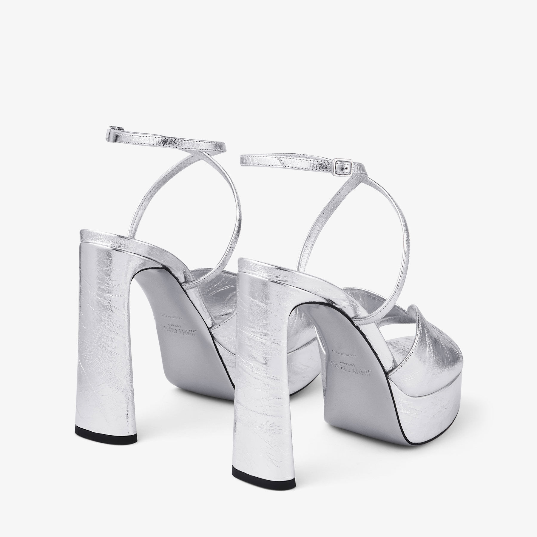 Crystal Slipper 85 | Iridescent Crystal Pointed-Toe Pumps