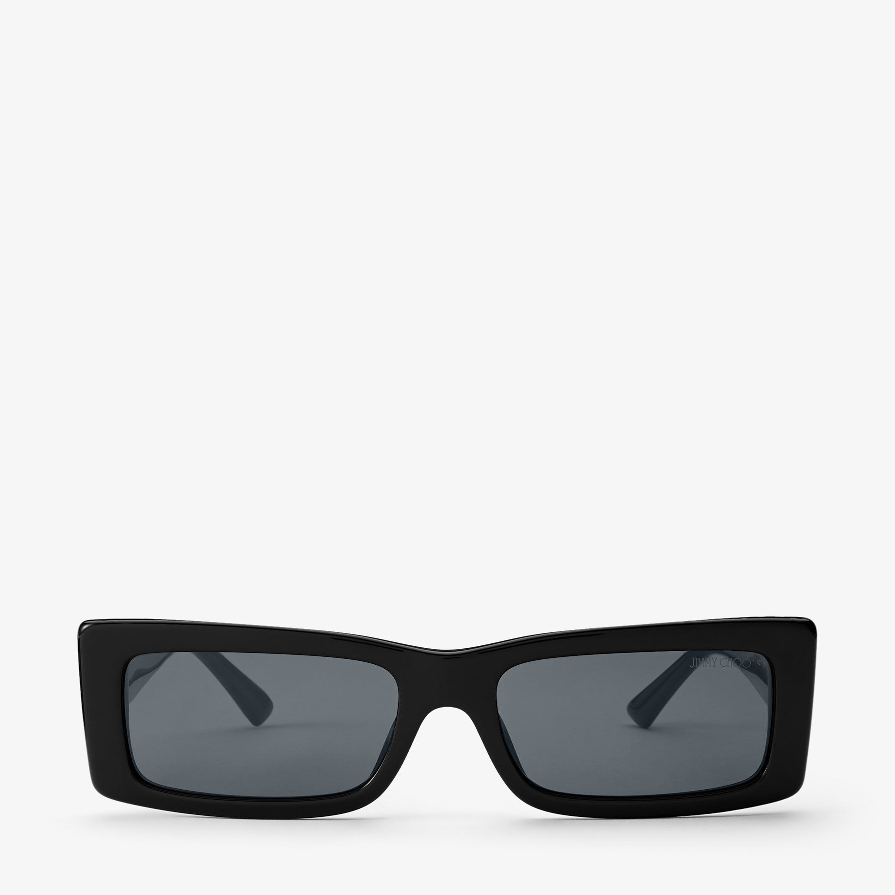 Lennon | Black Rectangular Sunglasses | JIMMY CHOO