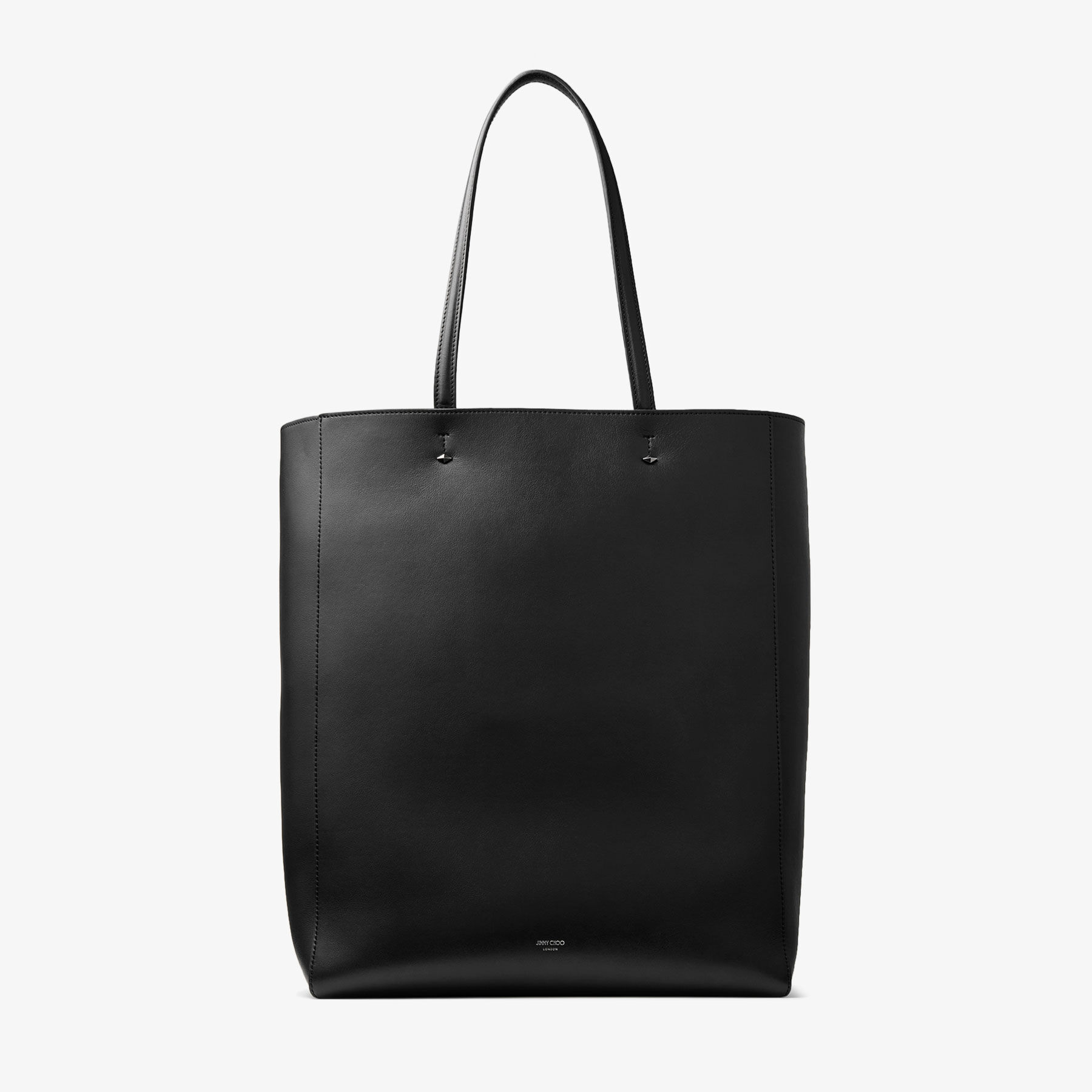 Jimmy Choo Small N/S logo-print Tote Bag | Black | FARFETCH