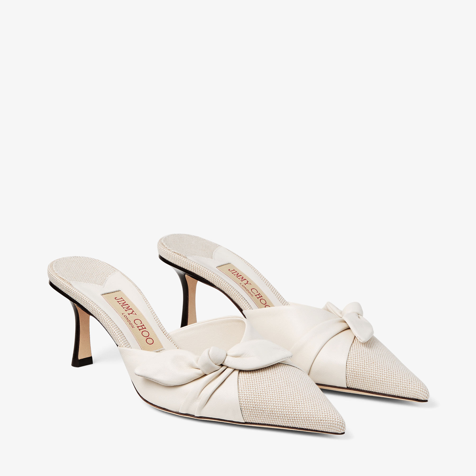 Livi 65 | Almond and Latte Mix Flecked Canvas and Soft Glove