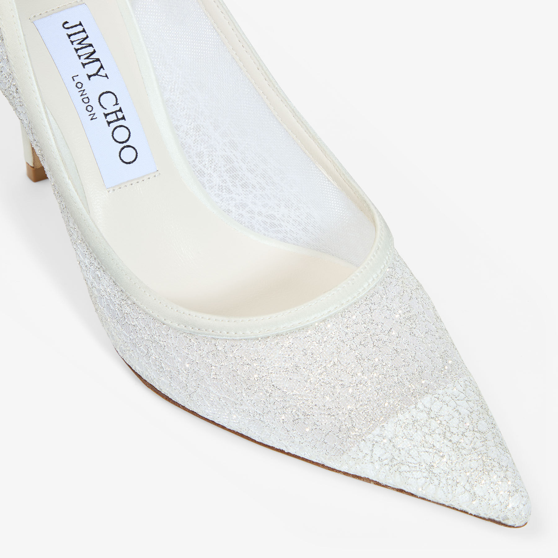 Love 85 | Ivory Candyfloss Glitter Pumps | JIMMY CHOO