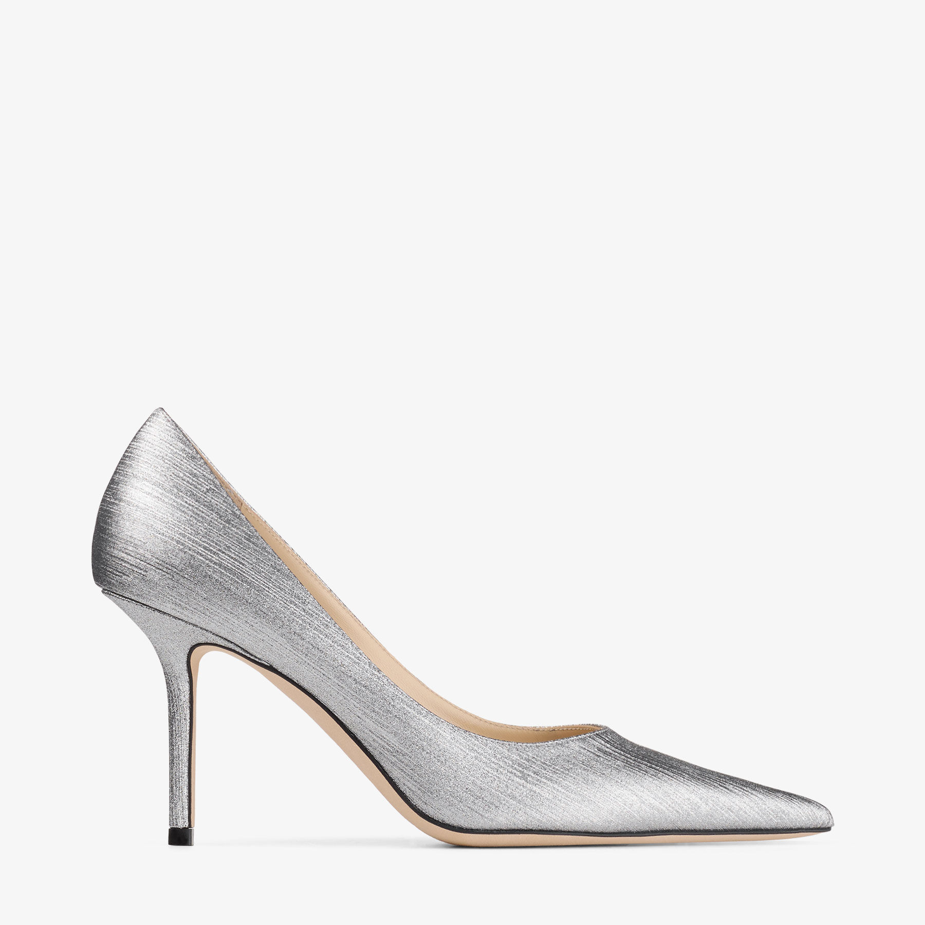 Love 85 | Platinum Glitter Fabric Pumps | JIMMY CHOO US