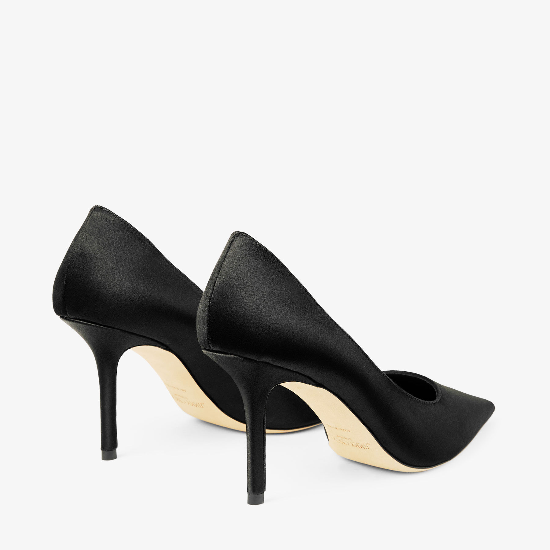 Love 85 | Black Satin Pumps | JIMMY CHOO