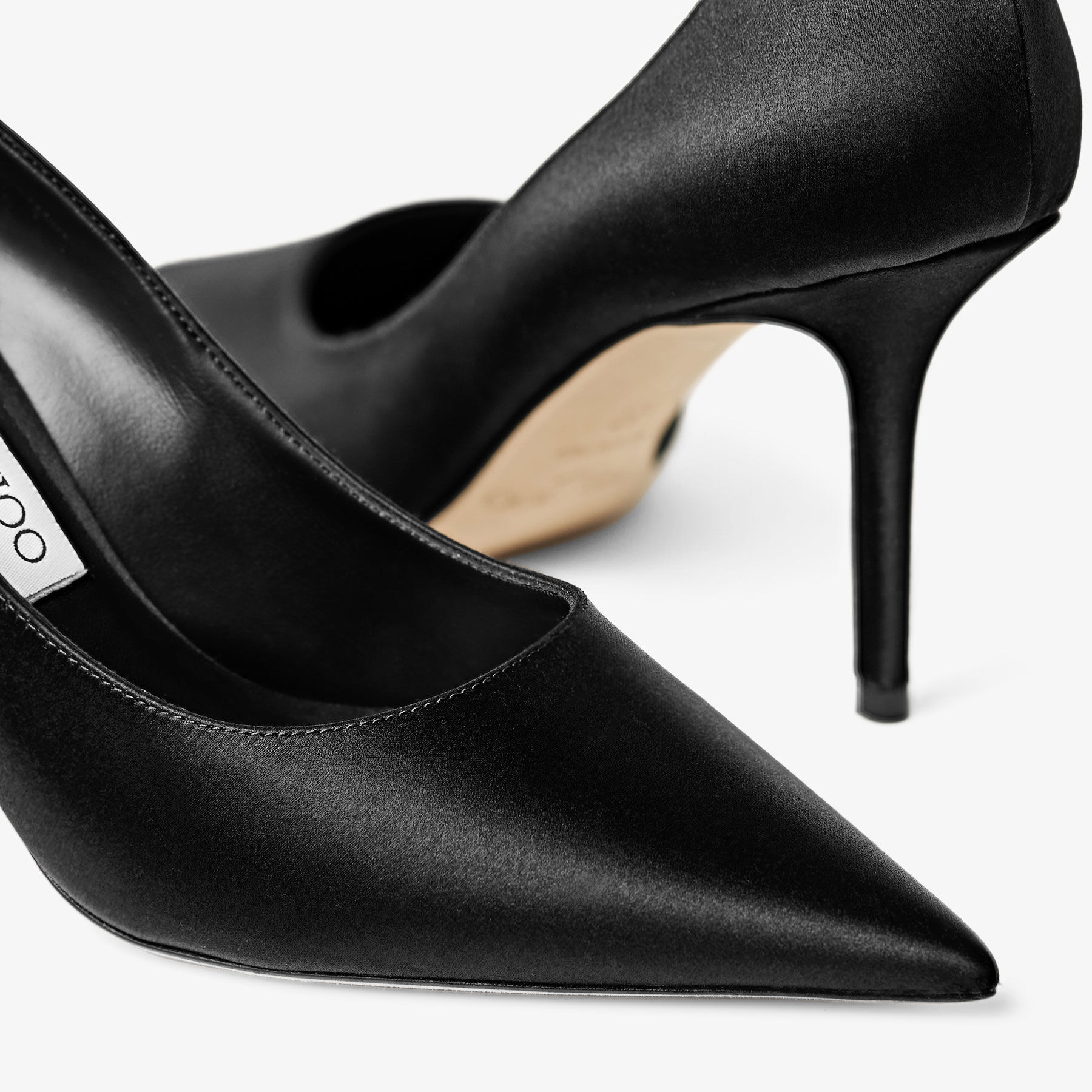 Love 85 | Black Satin Pumps | JIMMY CHOO