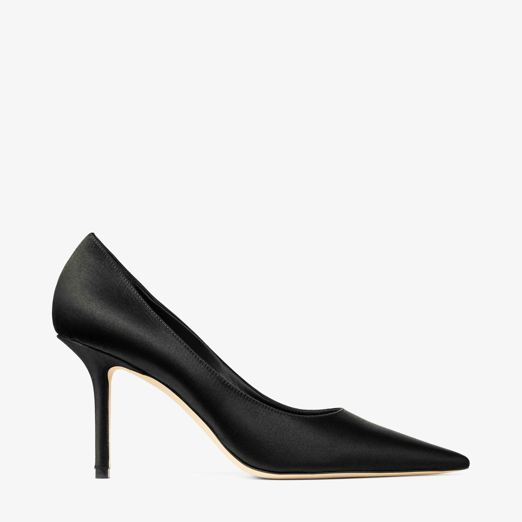 Love 85 | Black Satin Pumps | JIMMY CHOO