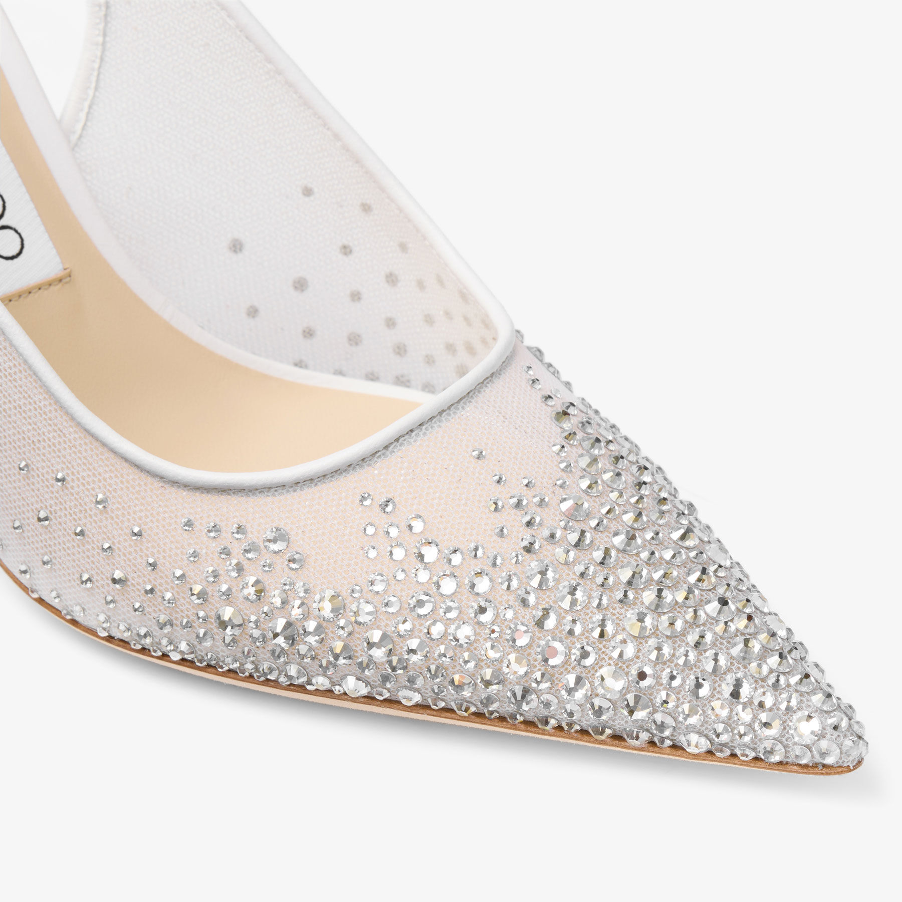 Love Sling Back 85 | White Mesh Slingbacks with Dégradé Galaxy