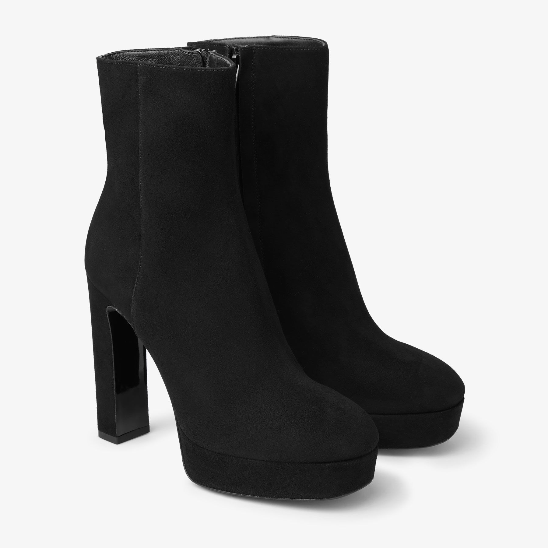 RIKO　黒　38 Marene Ankle Boot 120 | Black Suede Ankle Boots | JIMMY CHOO