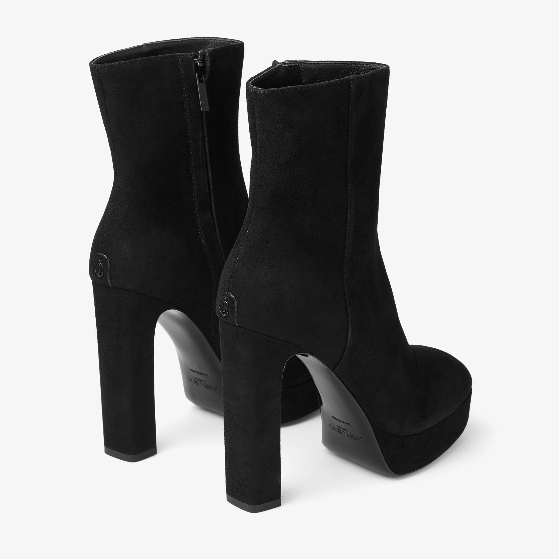 Marene Ankle Boot 120 | Black Suede Ankle Boots | JIMMY CHOO