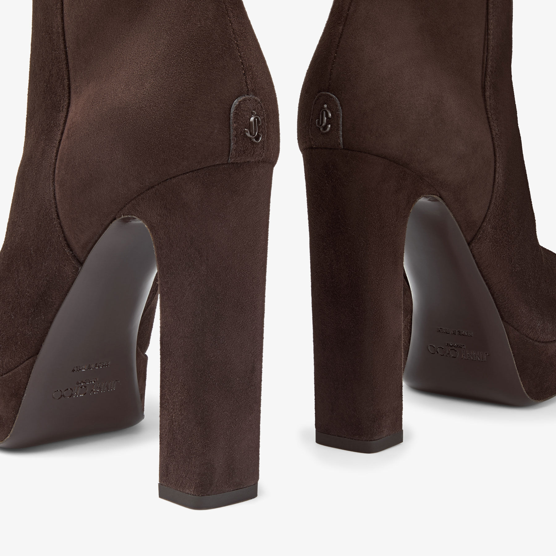 マリー Marene Ankle Boot 120 | Chocolate Suede Pumps | JIMMY CHOO