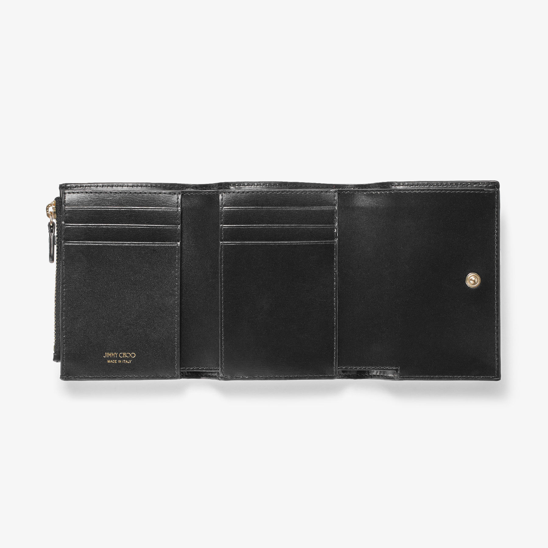 MARINDA | Black Leather Wallet | Summer Collection | JIMMY CHOO