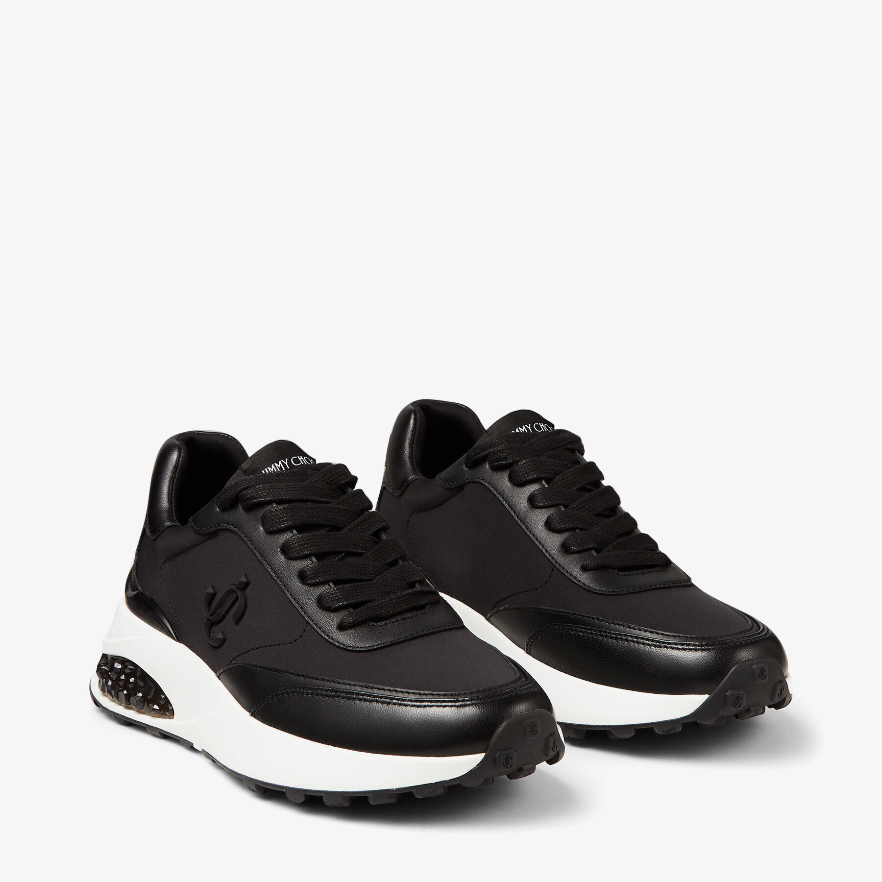 Jimmy Choo Memphis Lace-up Trainers In X Stone Mix | ModeSens