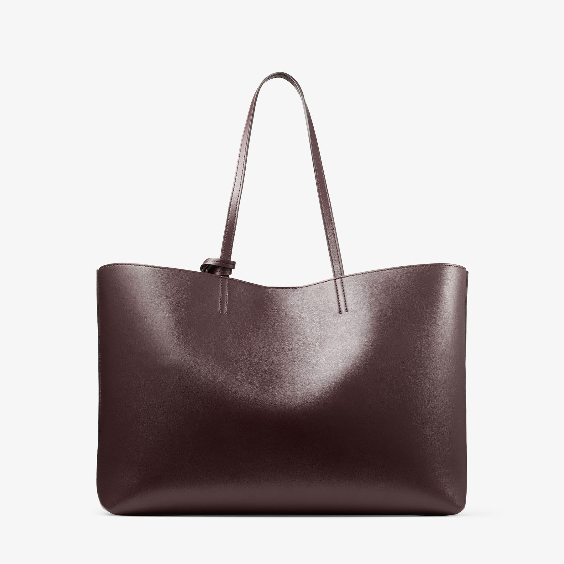 Nine2Five East-West | Deep Merlot Smooth Calf Leather Tote Handbag