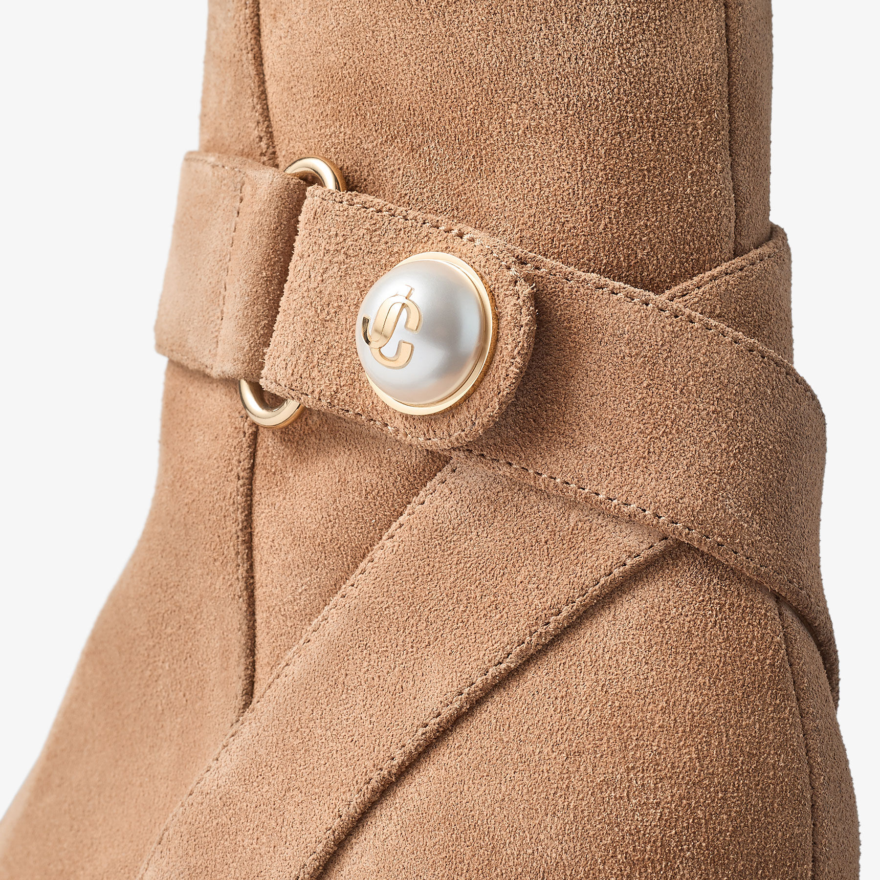 JIMMY CHOO ベージュ ロングブーツ 37.5 JIMMY CHOO ベージュ ロングブーツ 37.5