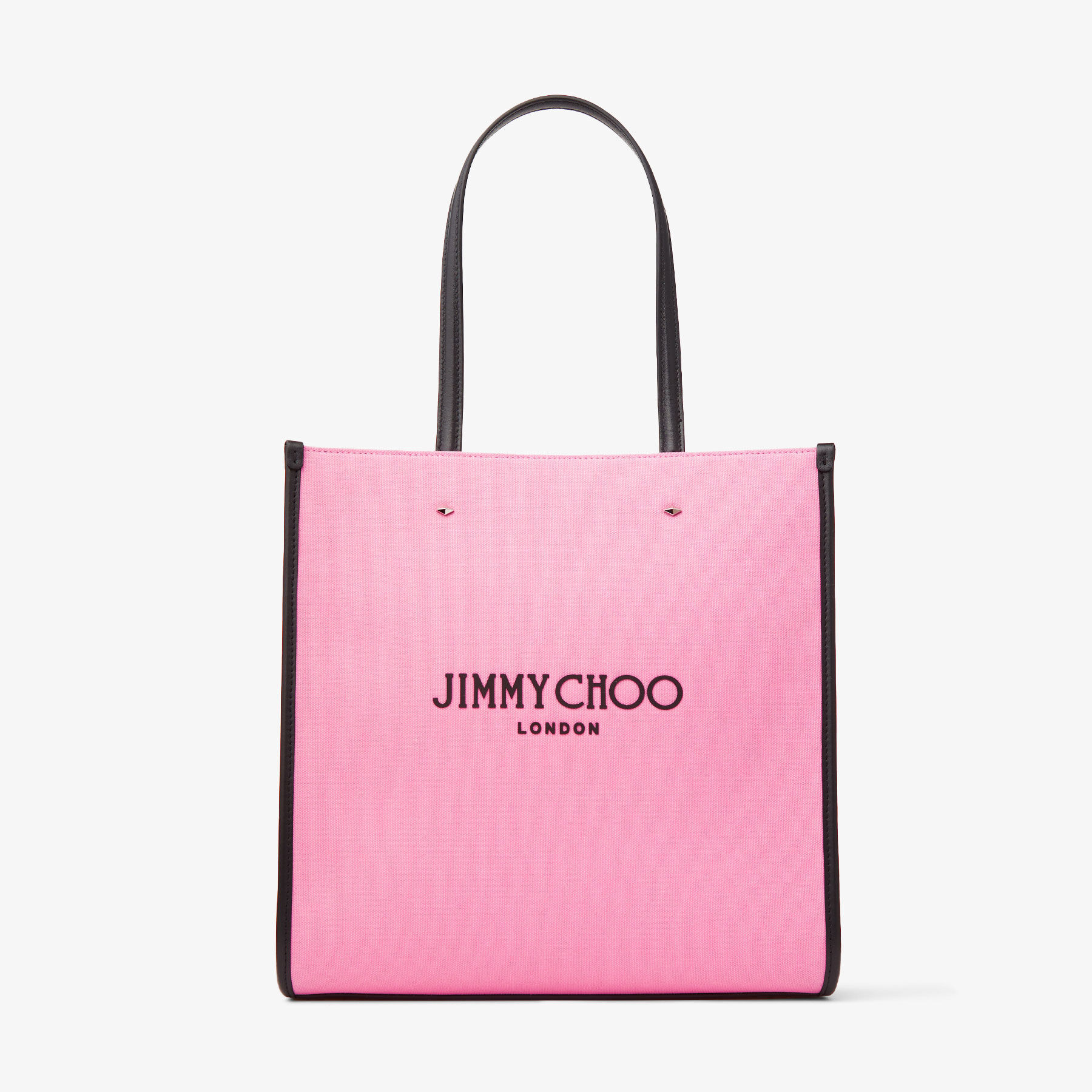 ☆JIMMY CHOO☆ Mini N/S Tote 2wayトート CANDY PINK/BLACK♪ ☆JIMMY CHOO☆ Mini N/S Tote 2wayトート CANDY PINK/BLACK