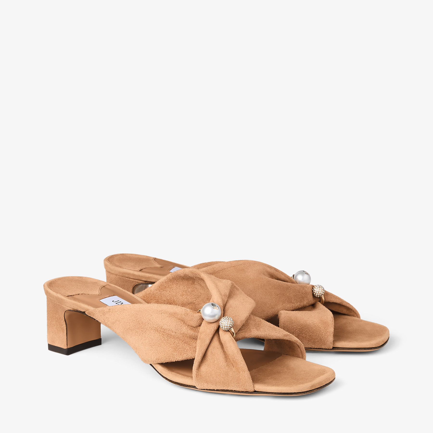 Rafi 45 | Toffee Suede Sandals | JIMMY CHOO