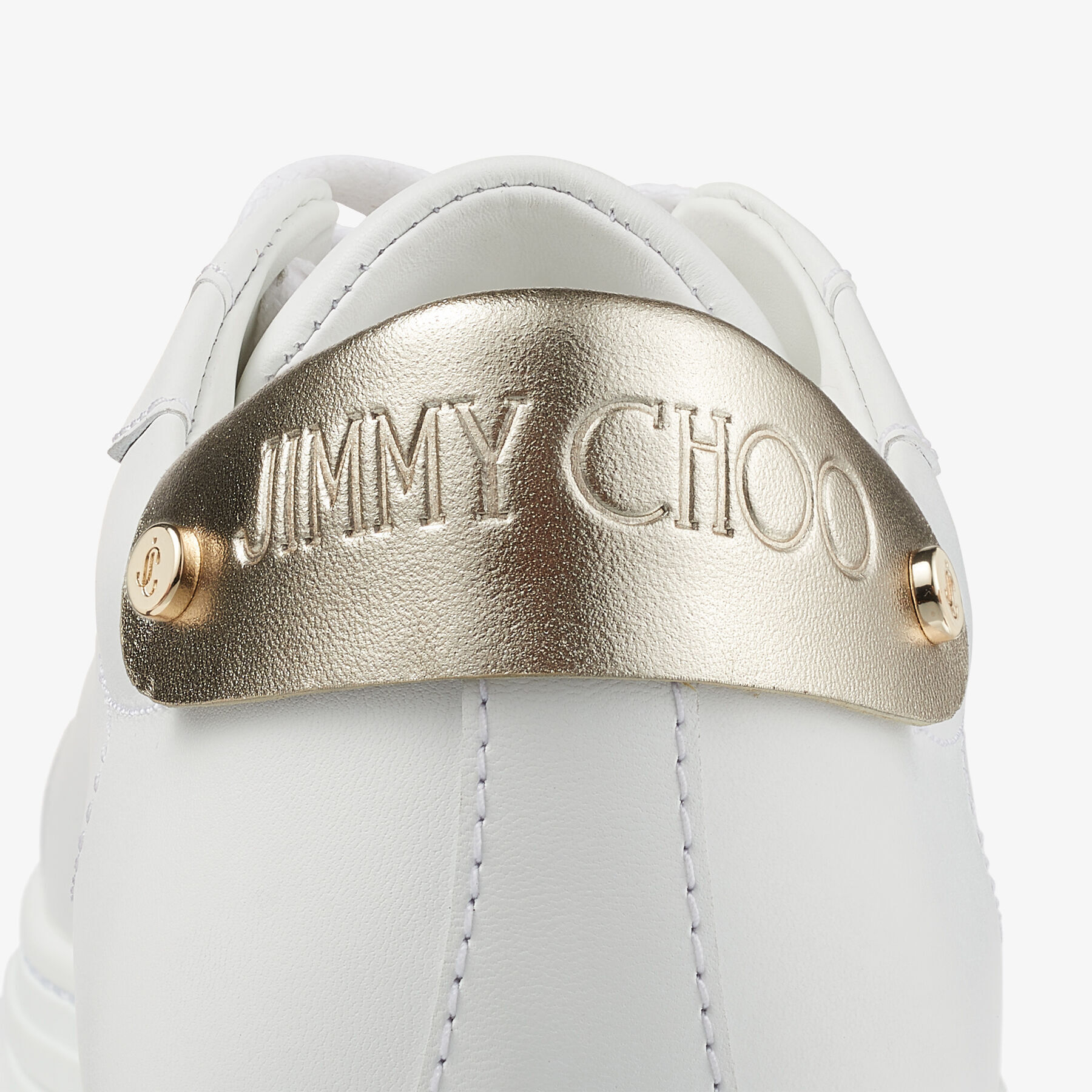 関税送料無料【Jimmy Choo】WHITE LEATHER ROME SNEAKERS Rome/F leather sneakers in white - Jimmy Choo | Mytheresa