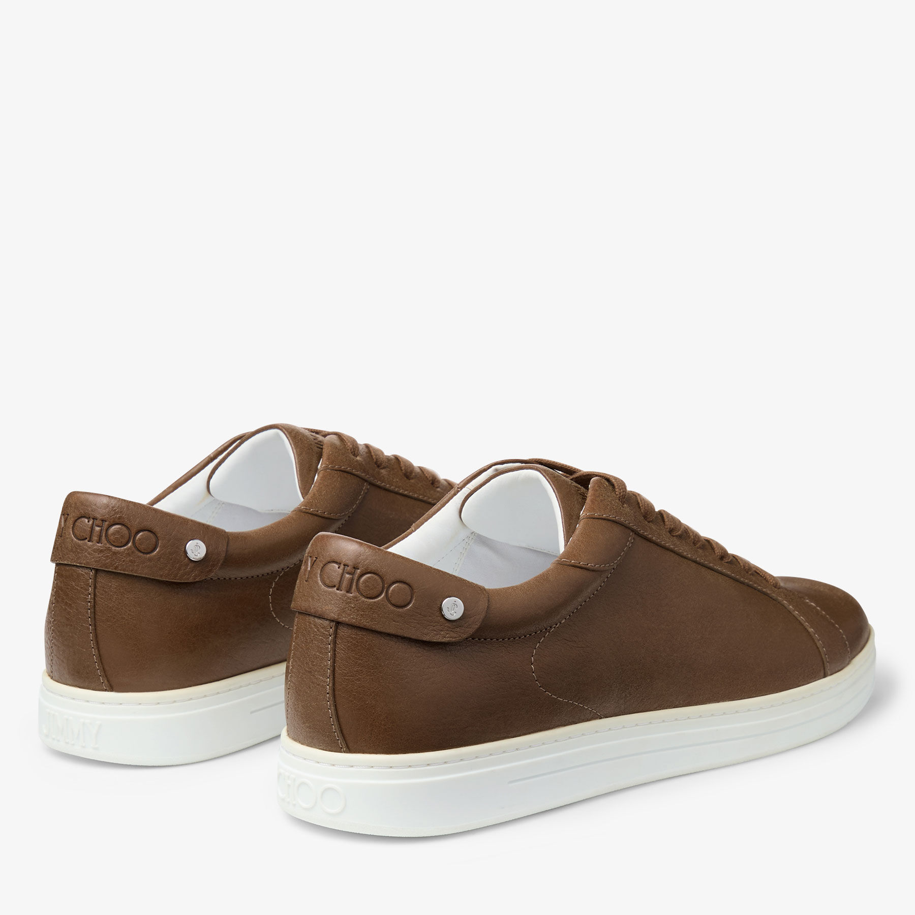クラシック Rome/M | Oak Calf Leather Trainer | JIMMY CHOO 靴