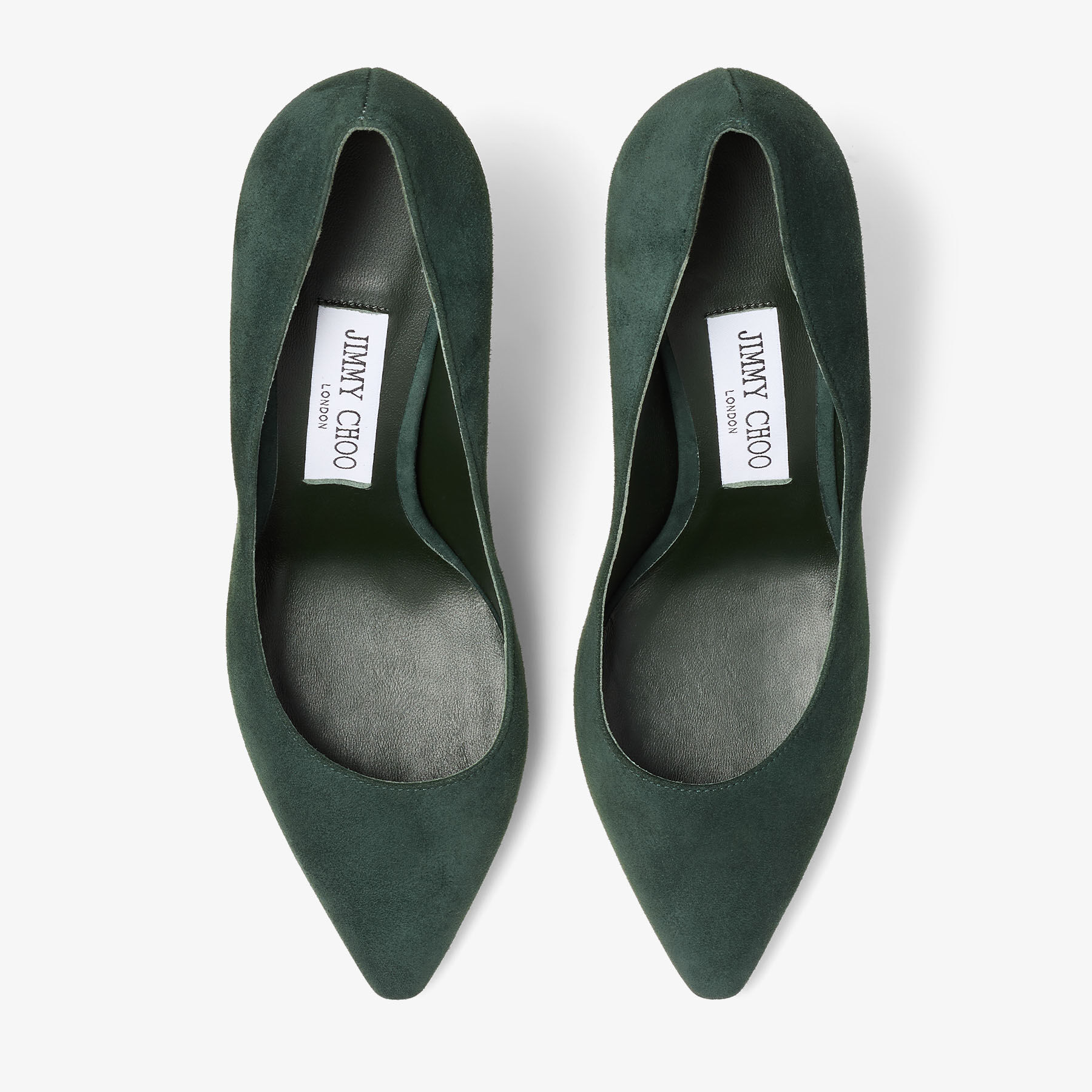 Romy 85 | British Green Tonal Suede Pumps | JIMMY CHOO