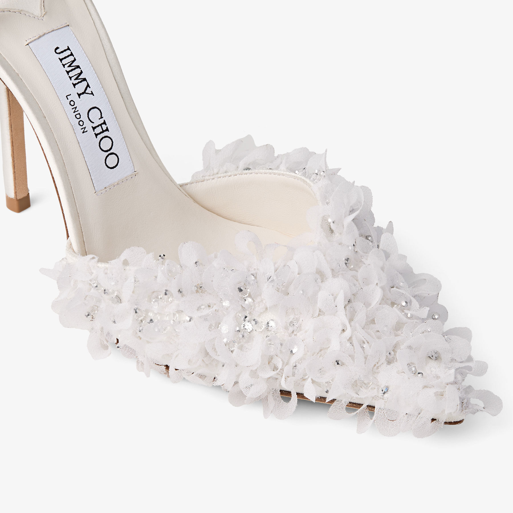 ジミーチュウ saeda 34.5 Saeda 100 | Black Suede Pumps with Crystal Embellishment | JIMMY CHOO