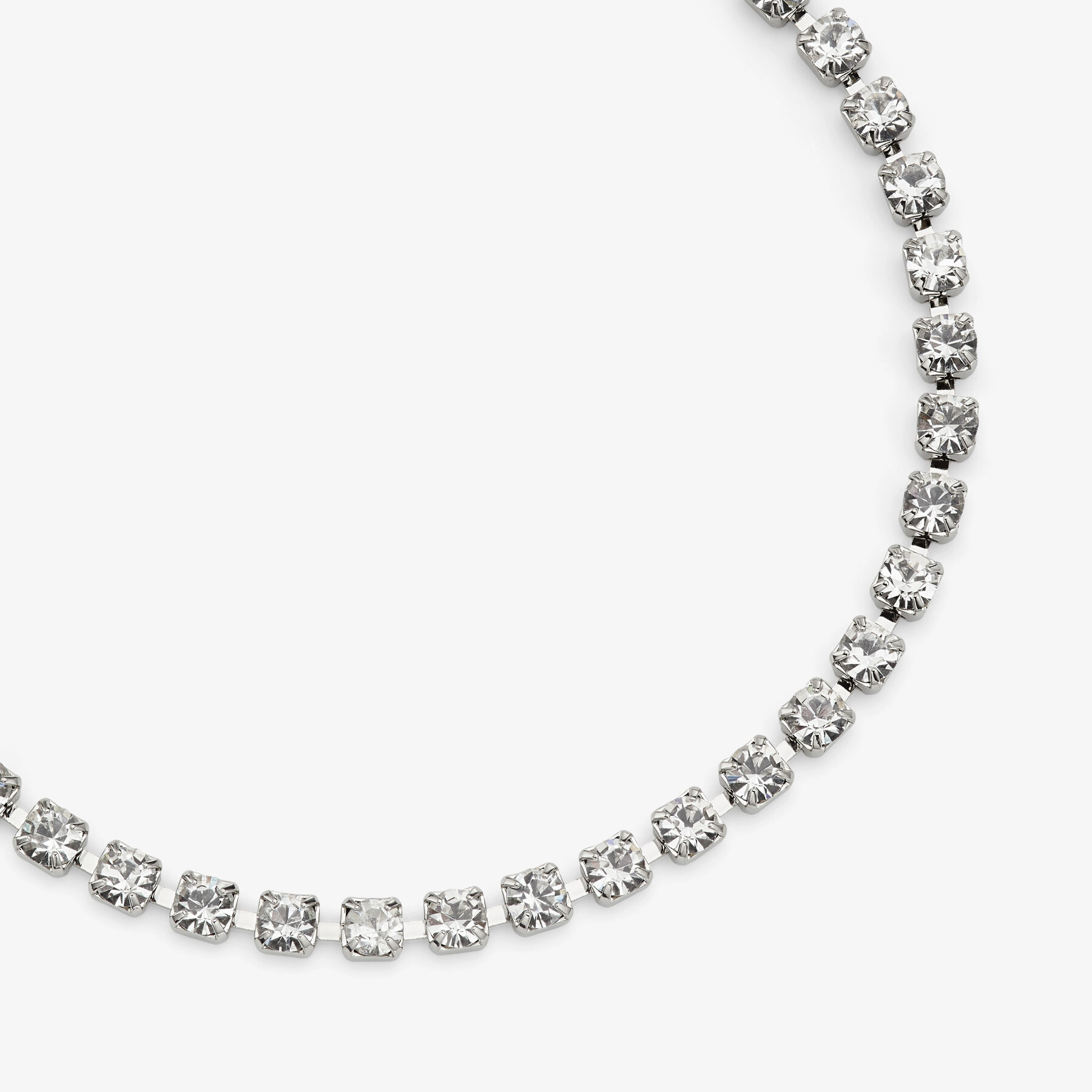 JIMMY CHOO Saeda Anklet クリスタル付き メタル・アンクレット Saeda Anklet | Silver-Finish Metal Anklet with Crystal