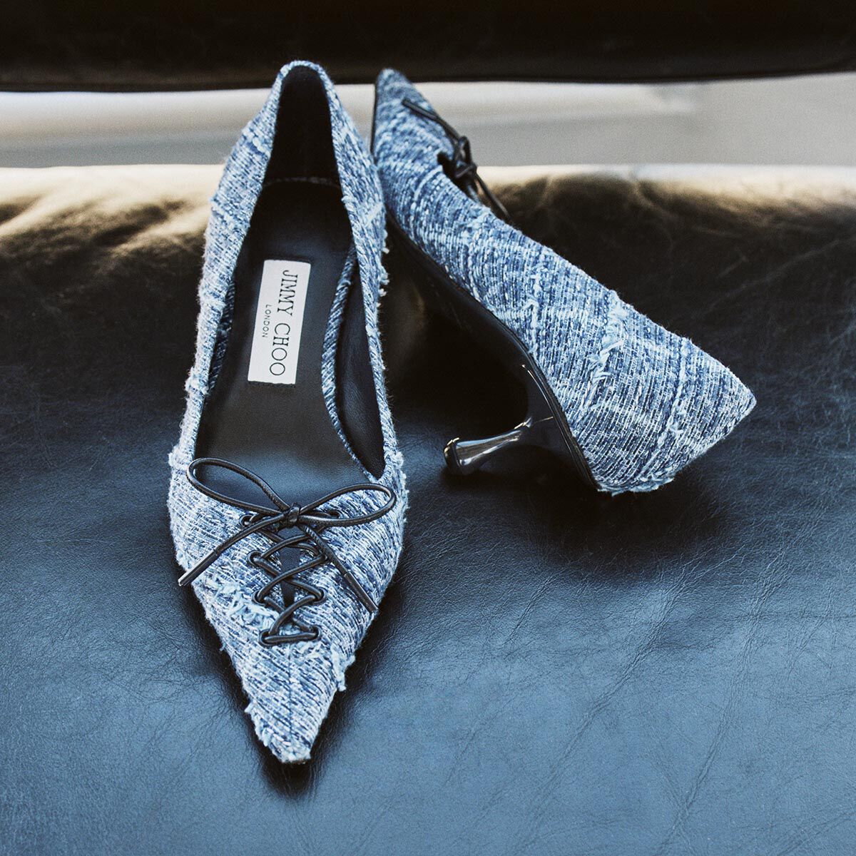 Scarlett 50 | Crosshatch Denim Pumps | JIMMY CHOO