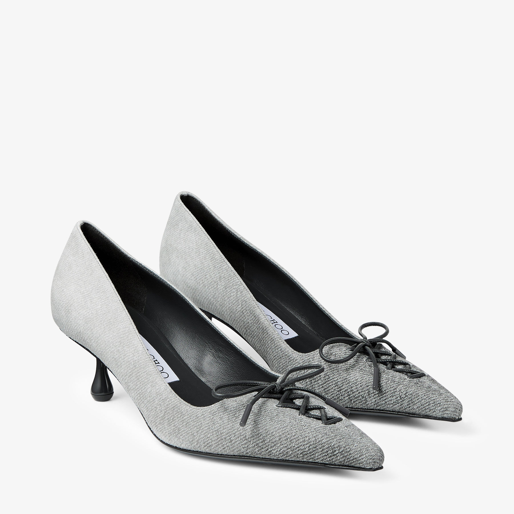 Scarlett 50 | Dove Suede Denim Pumps | JIMMY CHOO