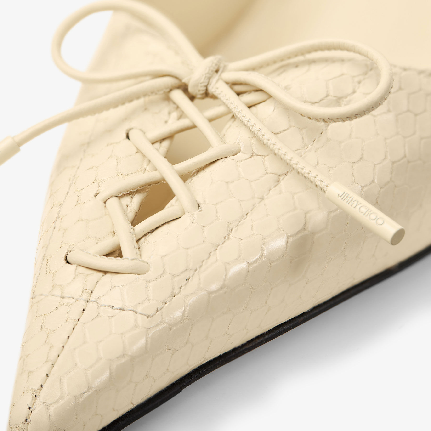 Scarlett 95 | Buttermilk Elaphe Printed Leather Pumps | JIMMY CHOO