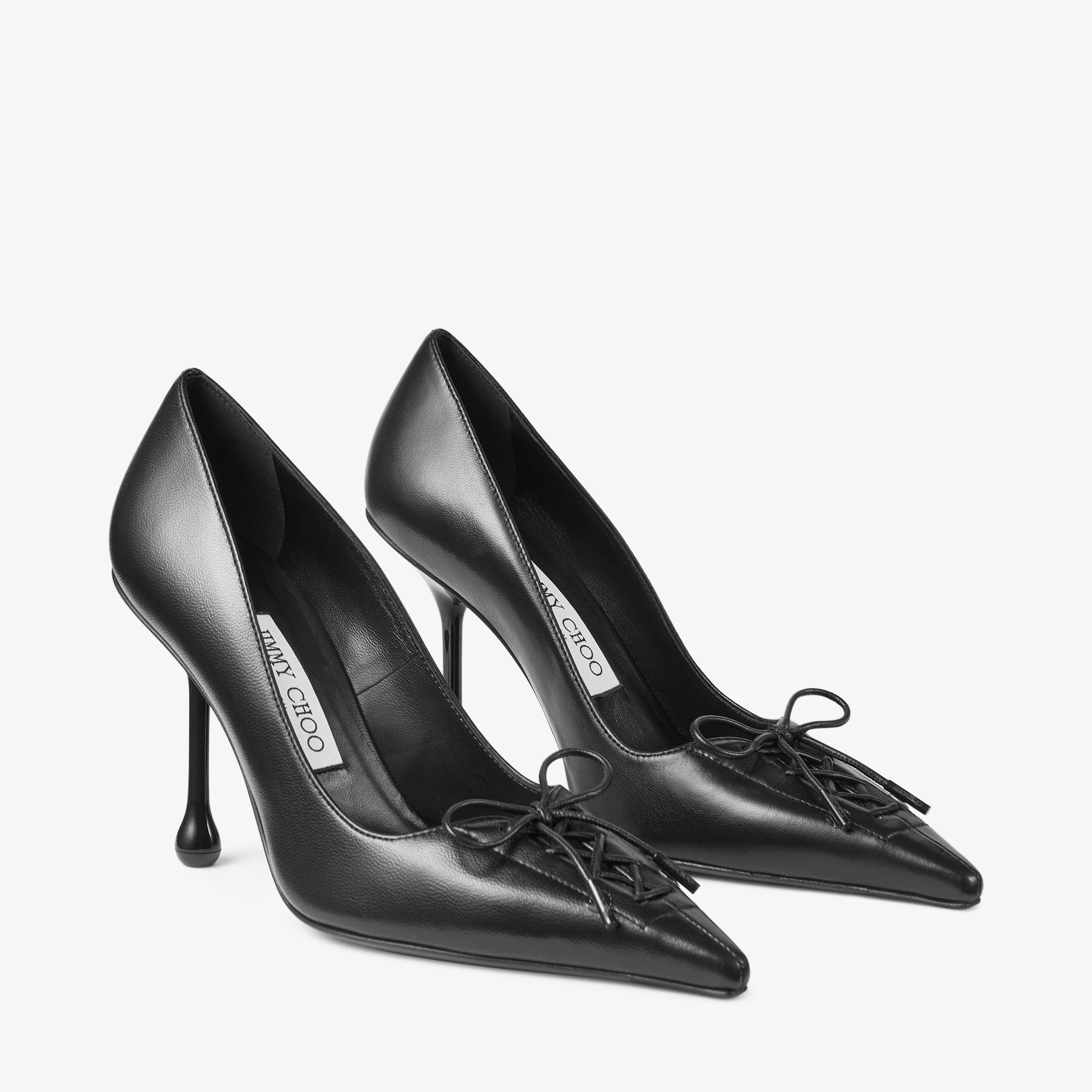 Scarlett 95 | Black Nappa Leather Pumps | JIMMY CHOO Scarlett 95 | Black Nappa Leather Pumps | JIMMY CHOO