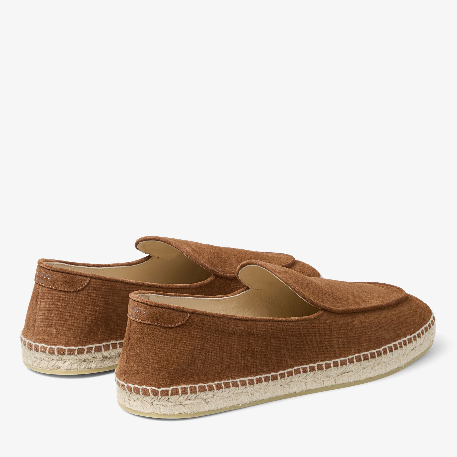 Vine Lace Up | Cigar Etched Velvet Suede Espadrilles | JIMMY  display picture 2