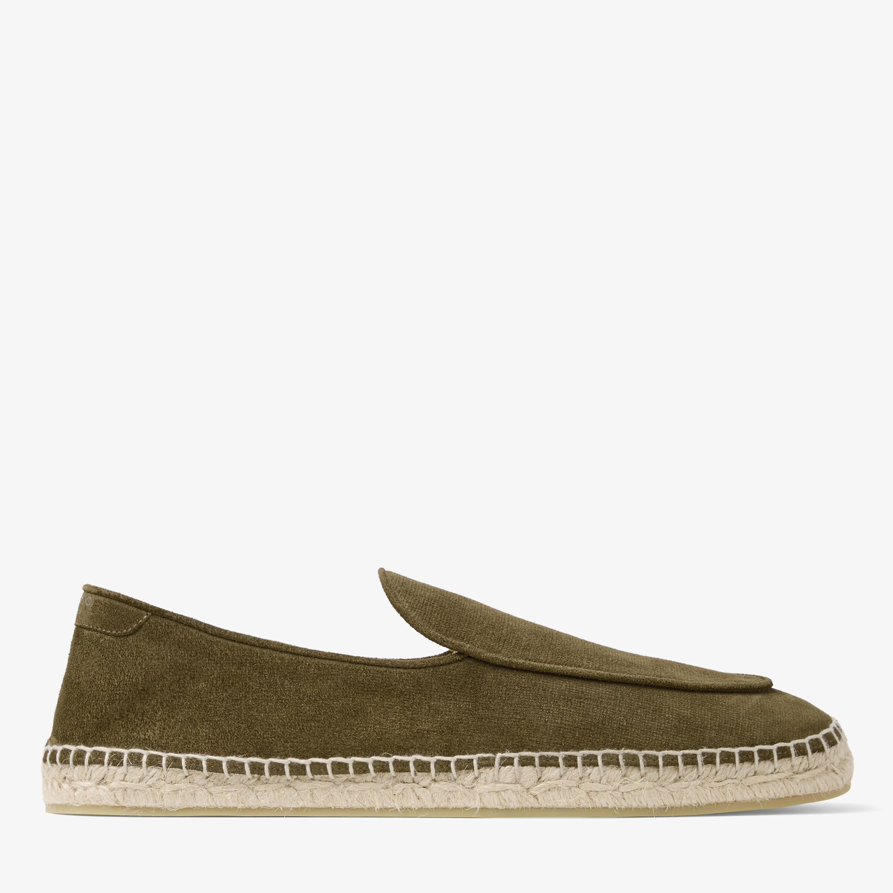 ジョニー Shenton Espadrille | Moss Green Etched Velvet Suede Espadrilles