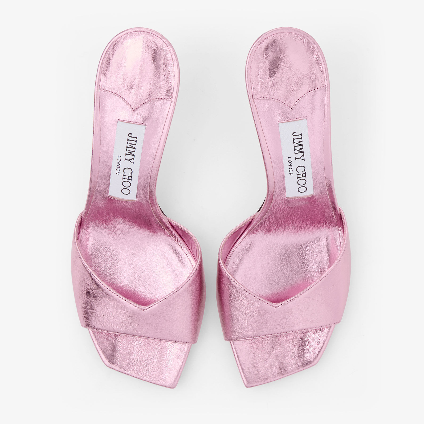Skye 70 | Rose Vintage Metallic Leather Sandals | JIMMY CHOO