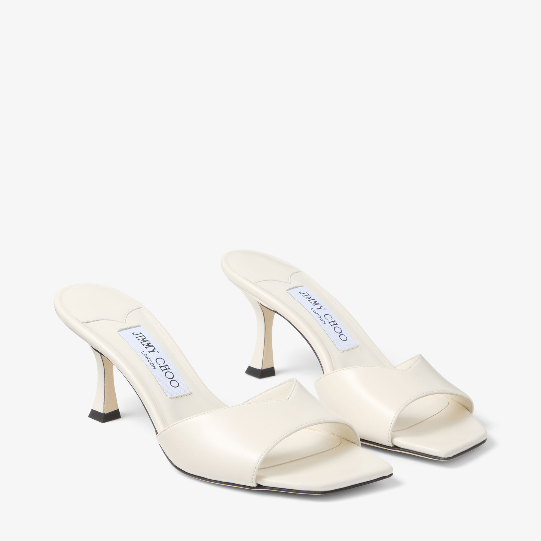 Skye 70 | Latte Leather Sandals | JIMMY CHOO