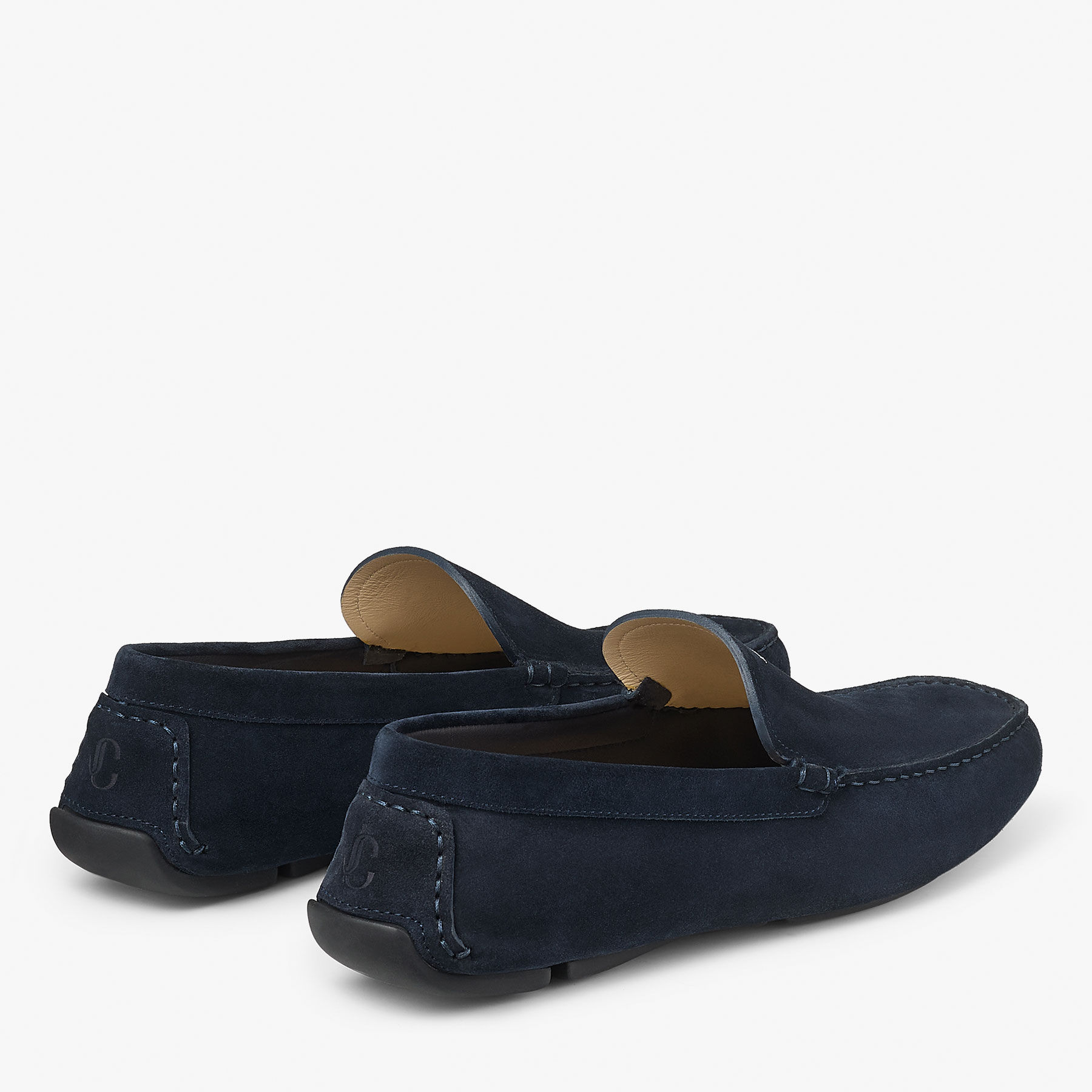 Stanly Driver |Navy Reverse Suede Driver | JIMMY CHOO