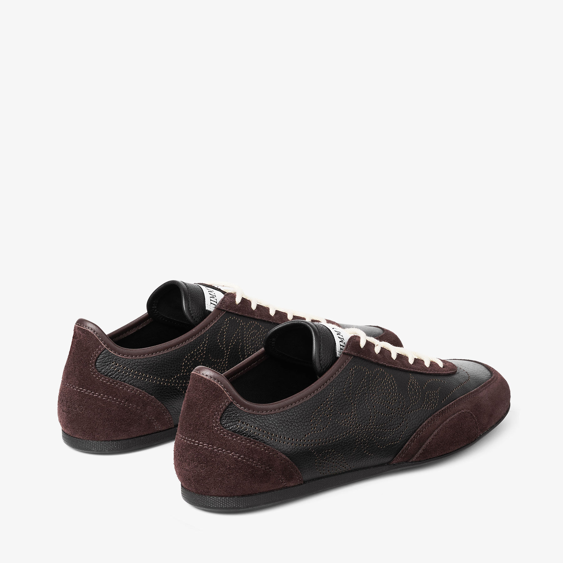 Sunny F | Leather Mix and Perforated Leather Low Top Trainers