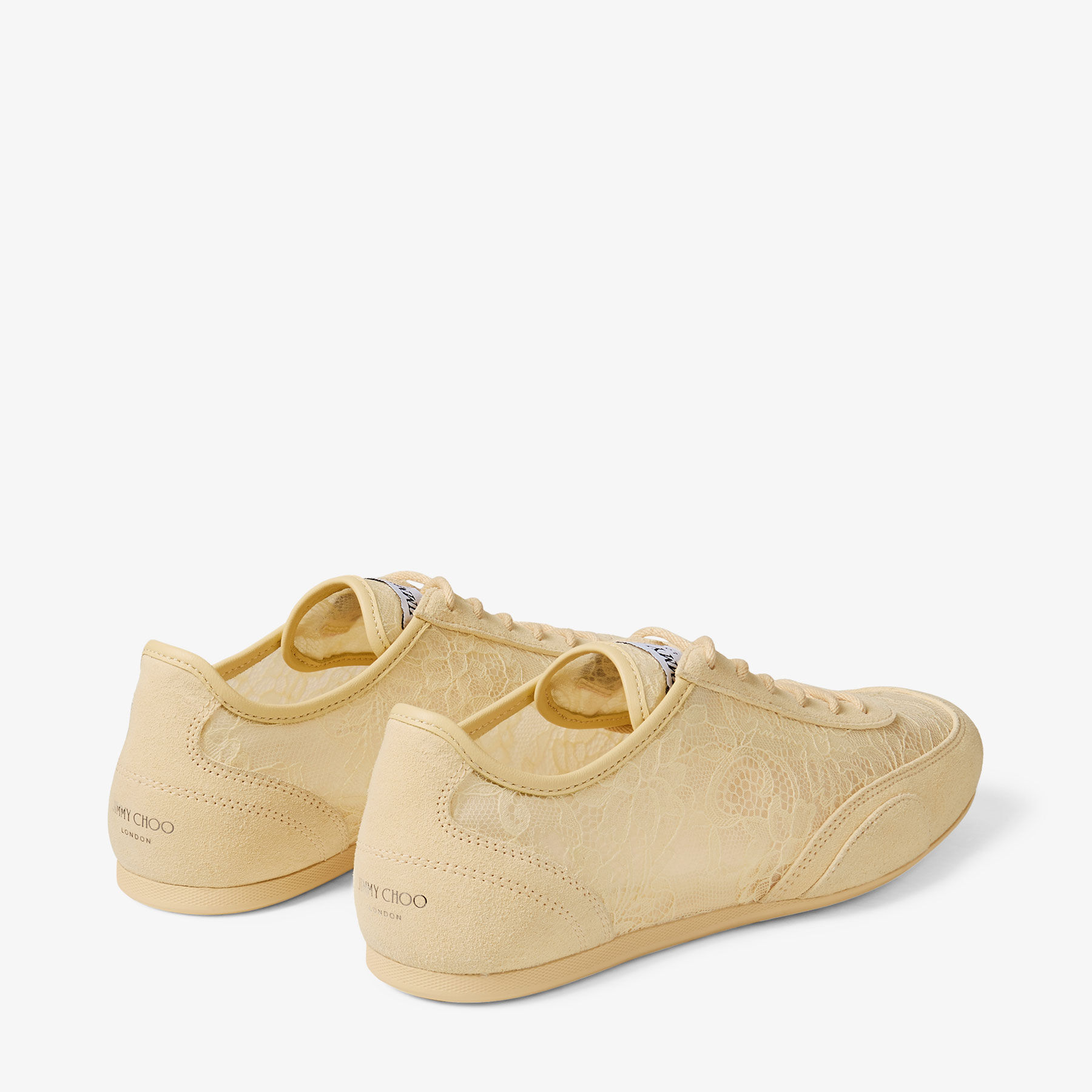 Sunny F | Corn Leather Mix and Jimmy Choo Lace Low Top Trainers