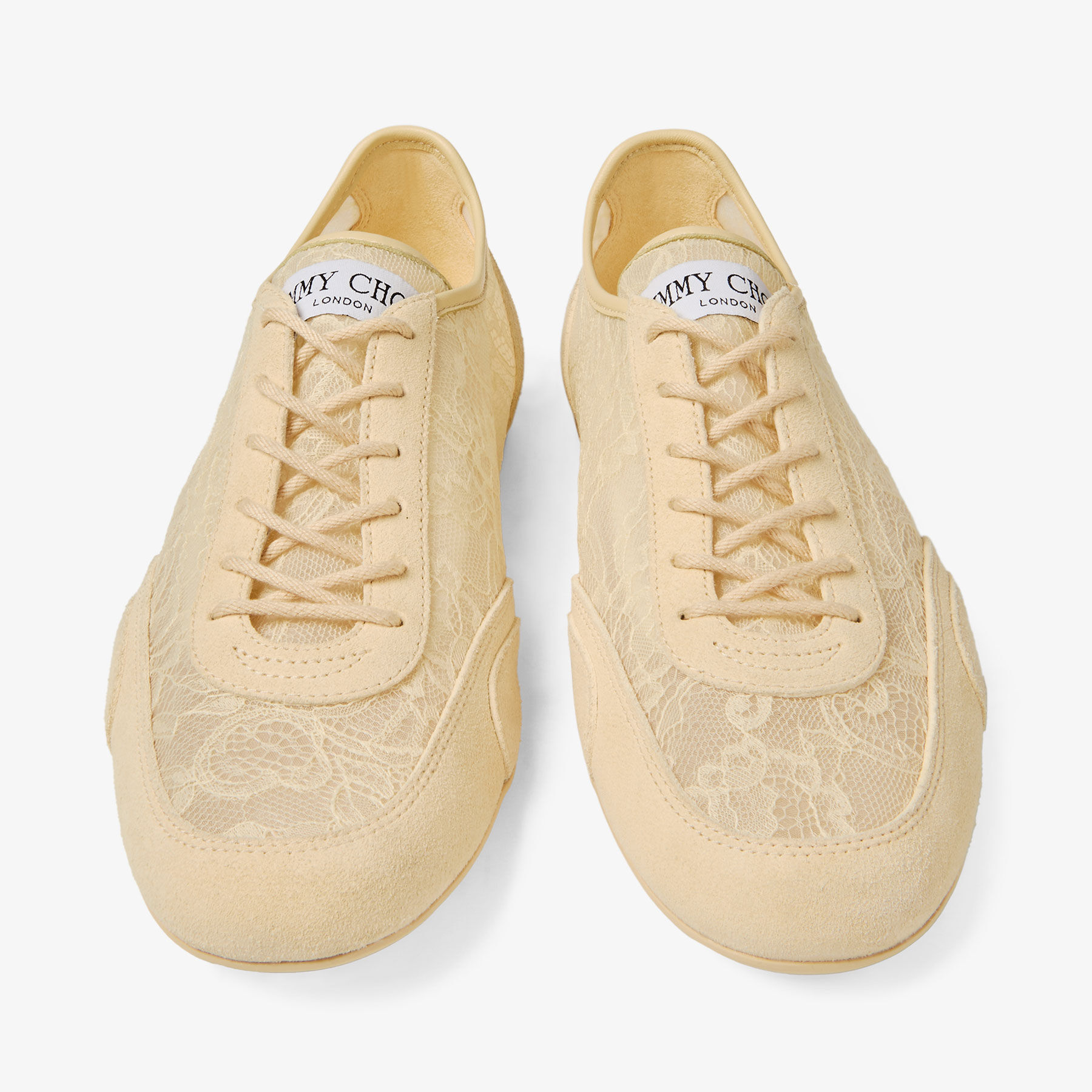 Sunny F | Corn Leather Mix and Jimmy Choo Lace Low Top Trainers