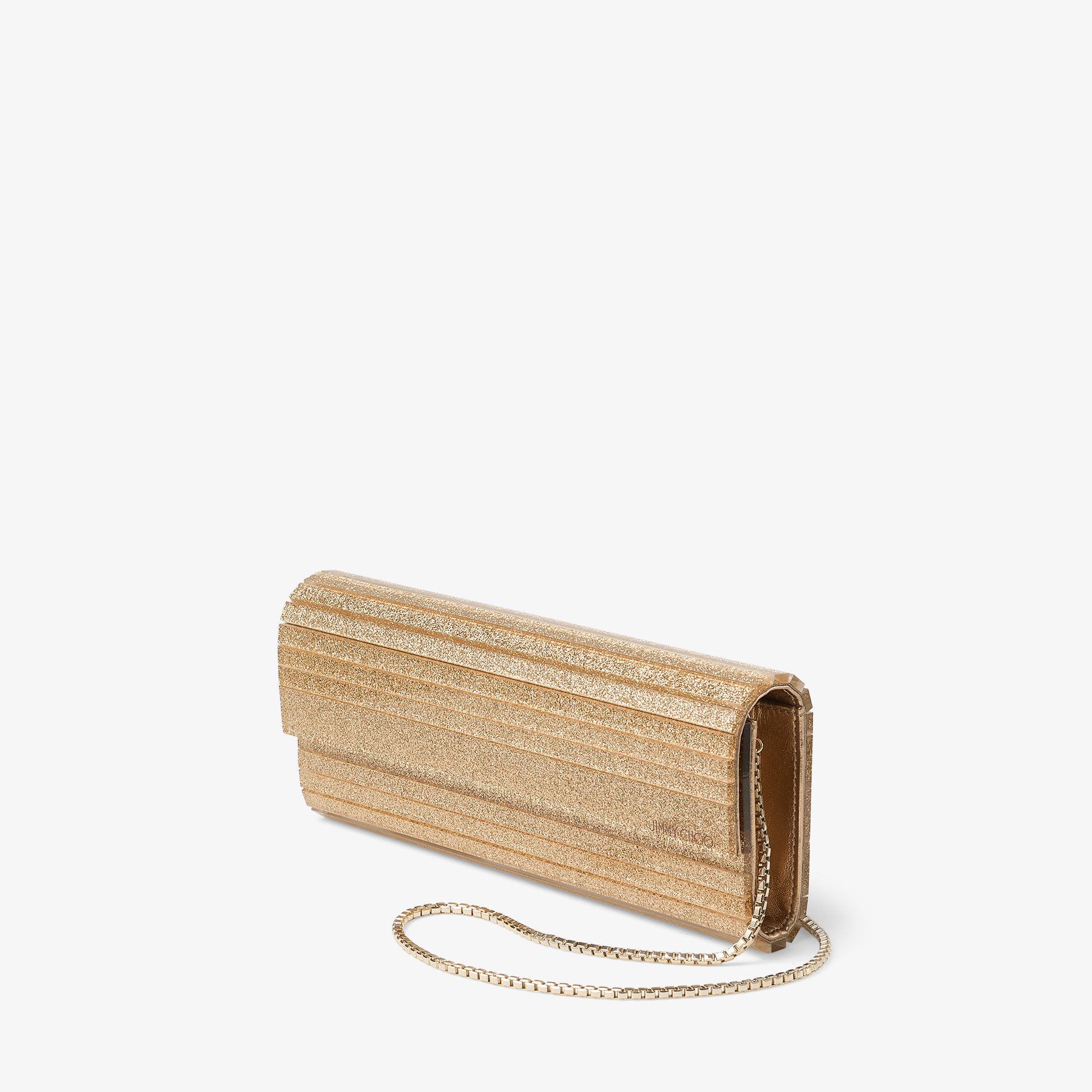 Sweetie | Light Gold Mix Stardust Glitter Acrylic Clutch Bag