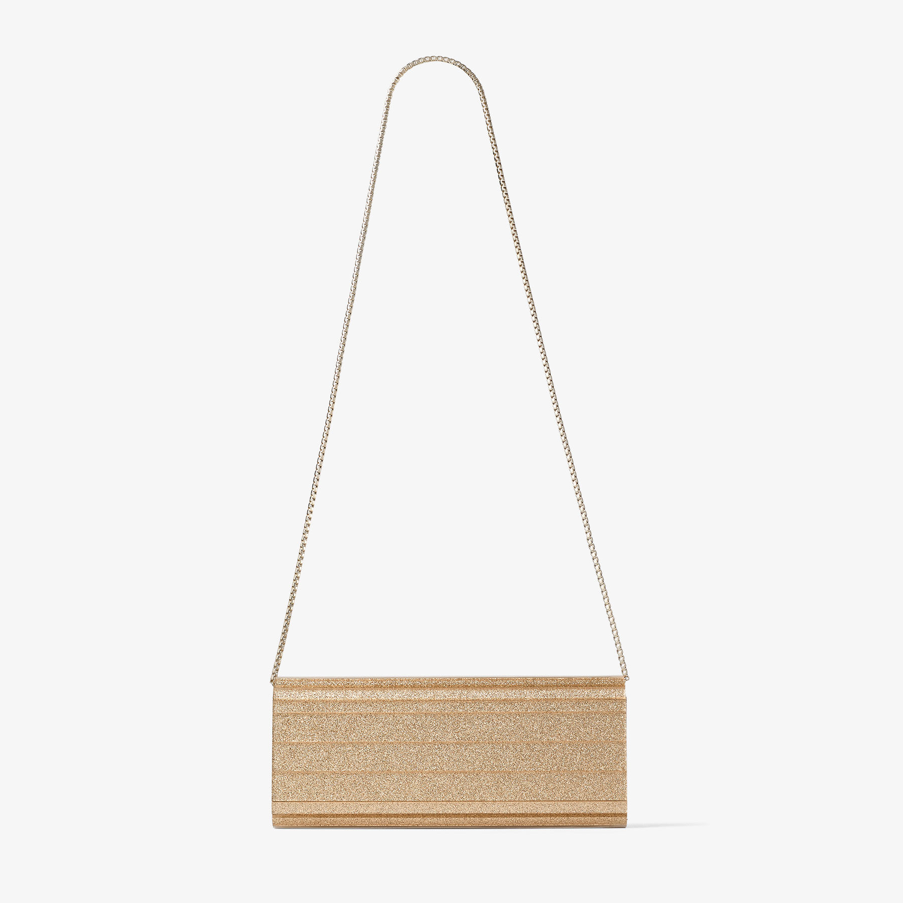 Sweetie | Light Gold Mix Stardust Glitter Acrylic Clutch Bag