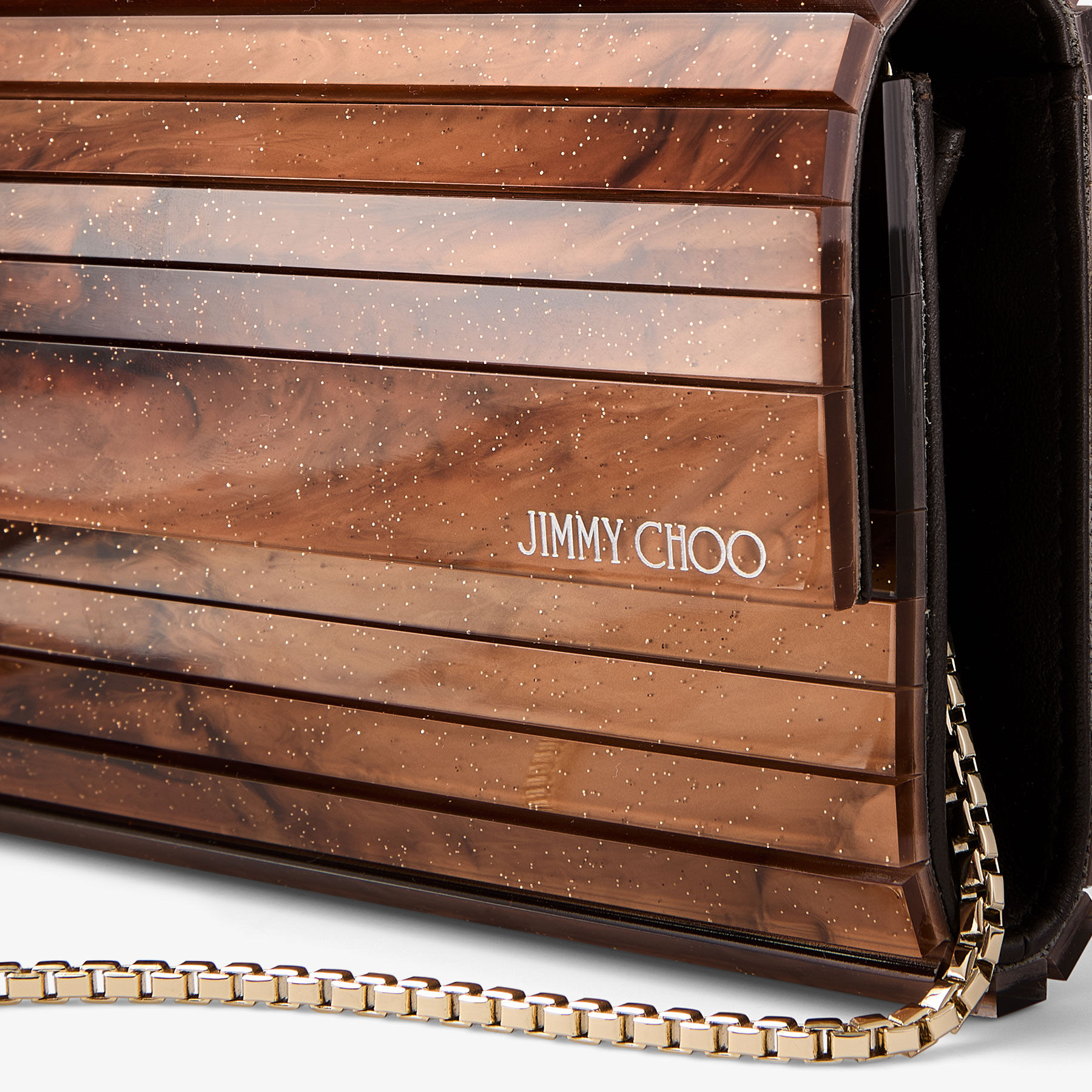 Sweetie | Toffee Marble Effect Acrylic | JIMMY CHOO