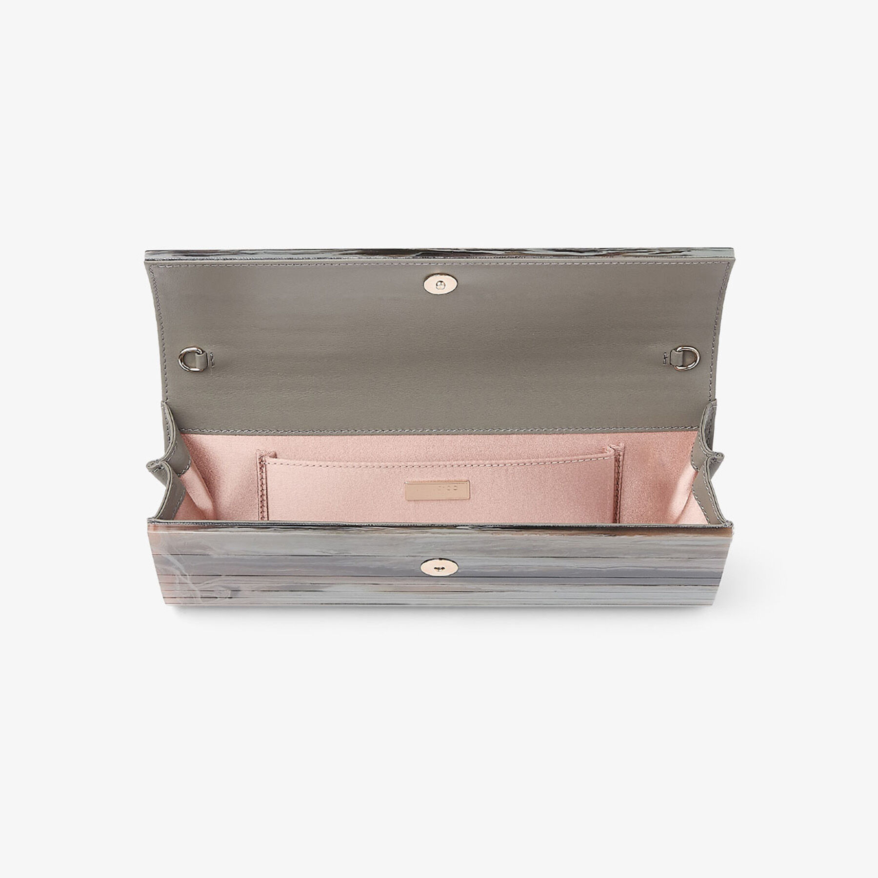Sweetie | Grey Mix Marble Effect Acrylic Clutch Bag | JIMMY CHOO