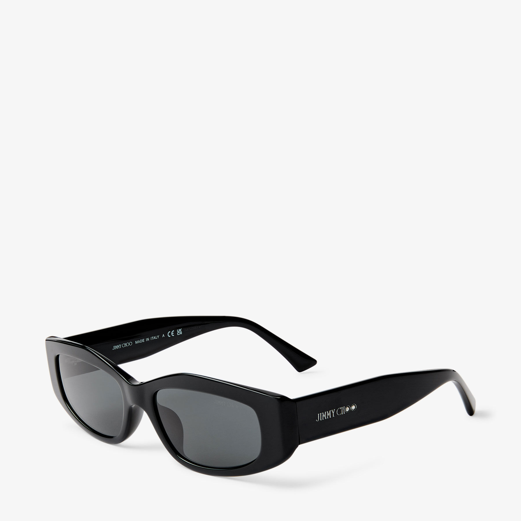 Jimmy Choo Black Sunglasses Sol | Black Cat Eye Sunglasses | JIMMY CHOO main image 4
