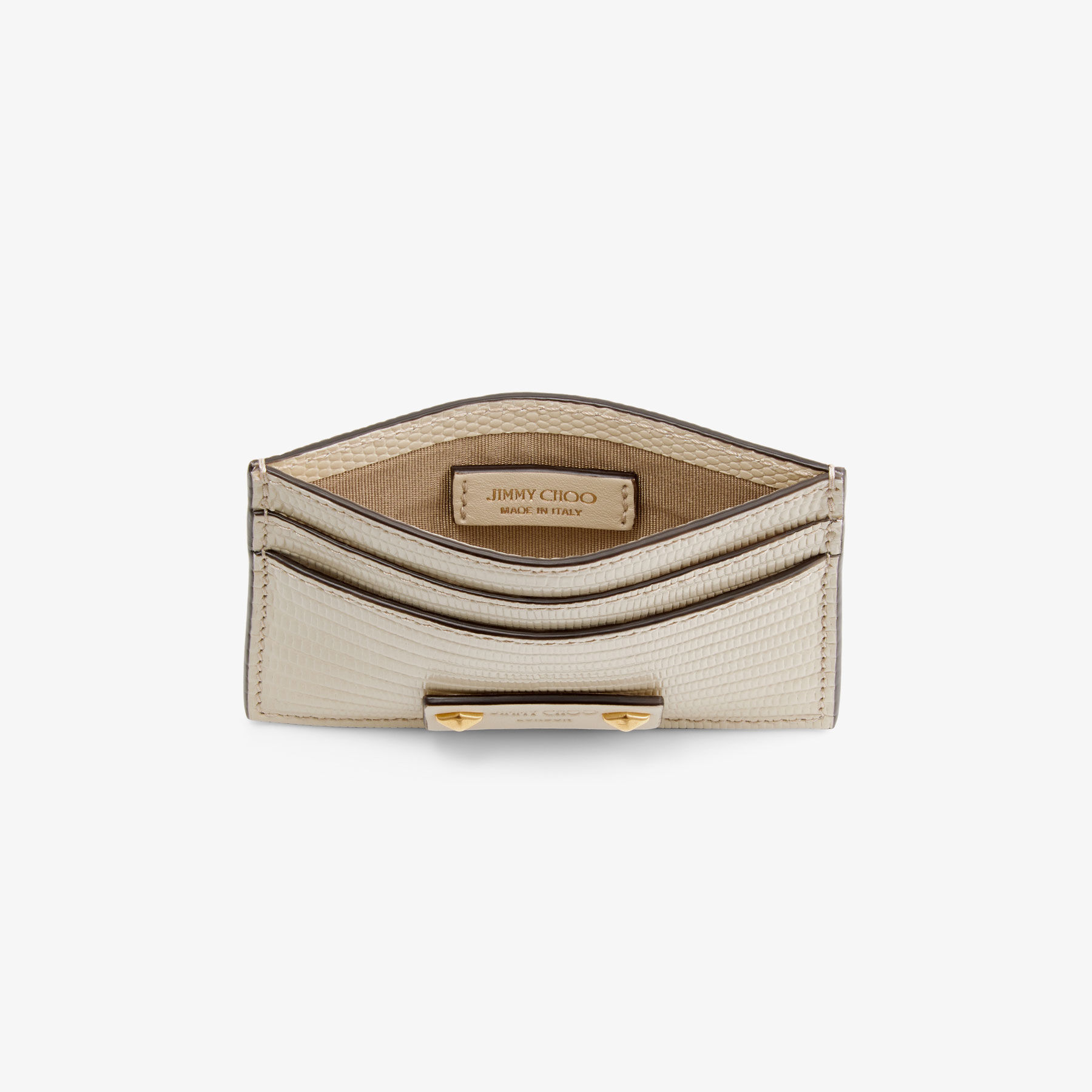 Umika|Bamboo/Gold Lizard Print SLG| JIMMY CHOO