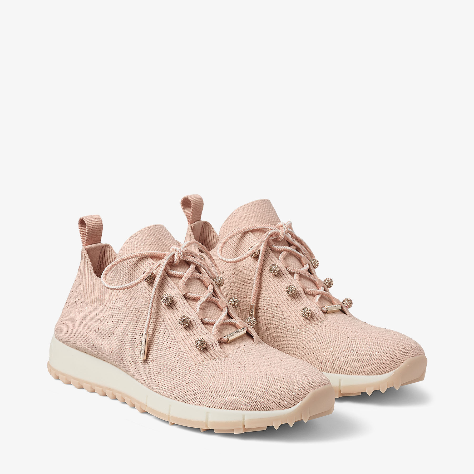 Veles | Macaron Sequin Knit Trainers | JIMMY CHOO