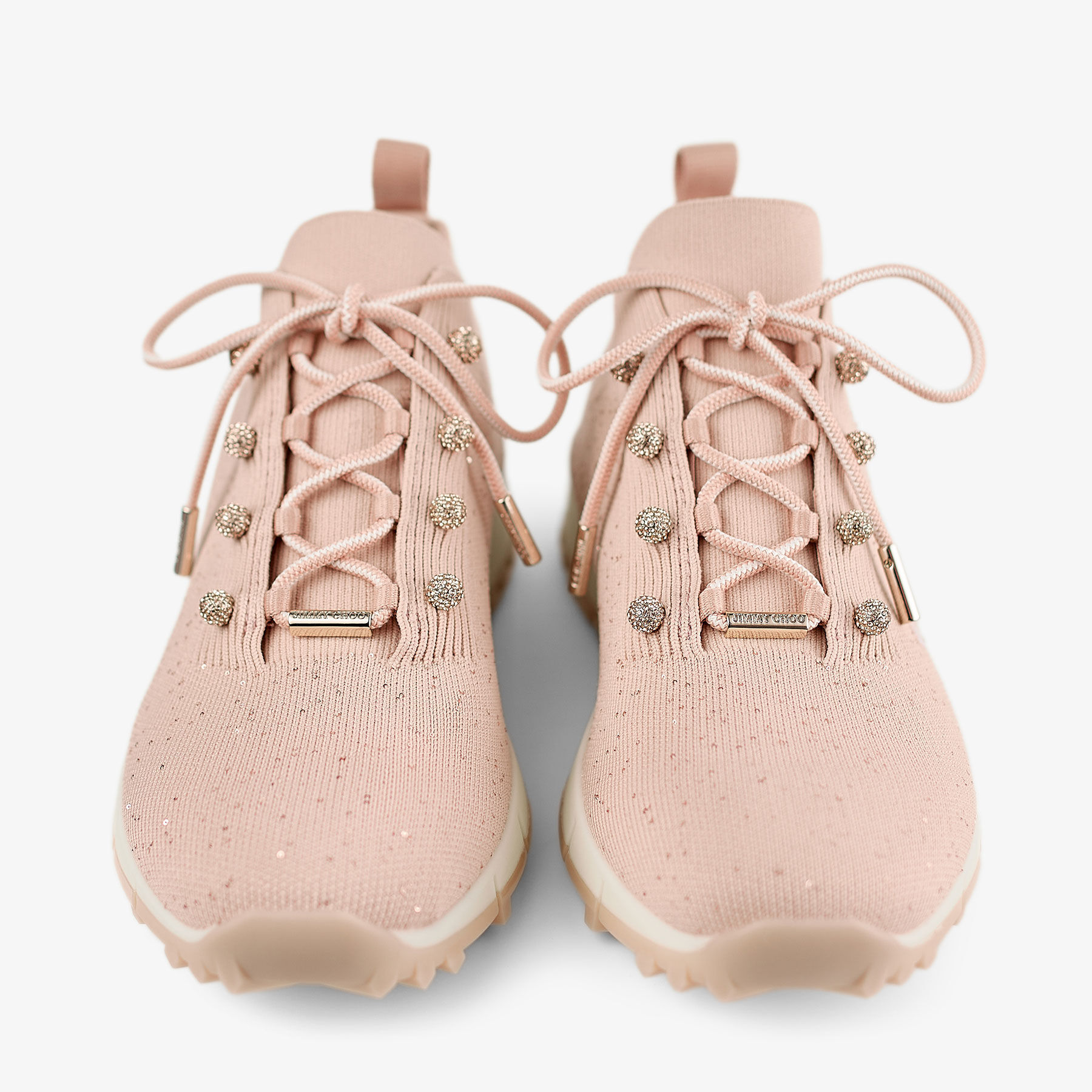 Veles | Macaron Sequin Knit Trainers | JIMMY CHOO