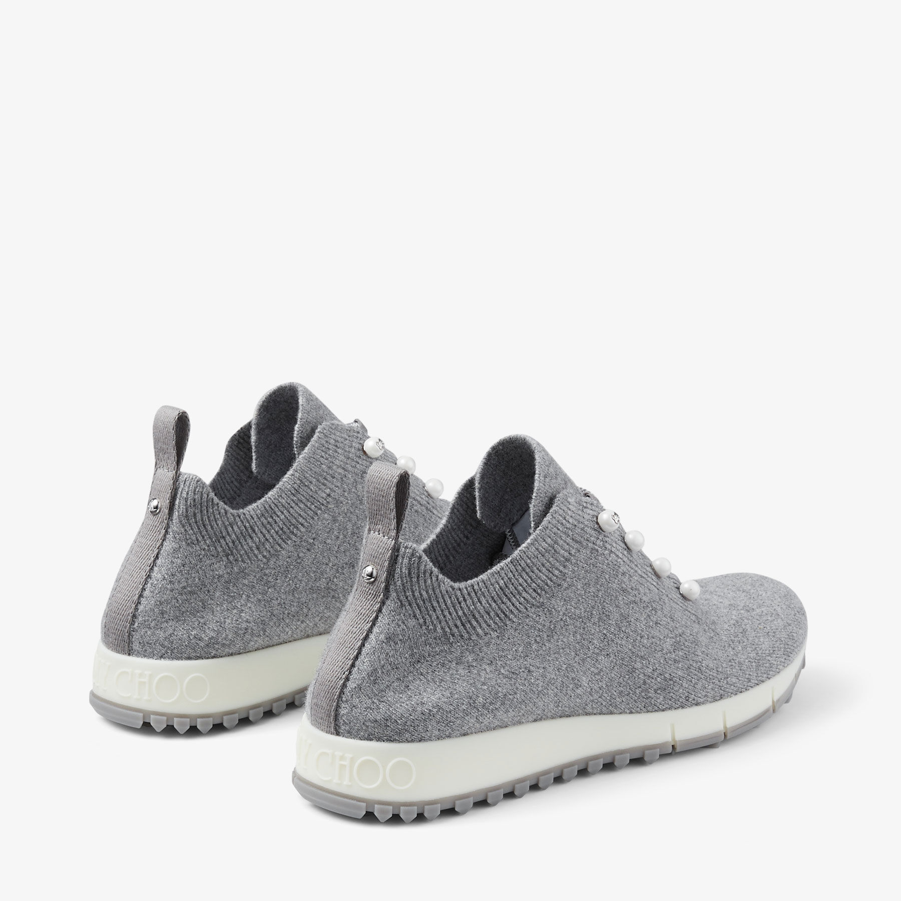 Veles | Ash Cashmere Knit Trainer | JIMMY CHOO