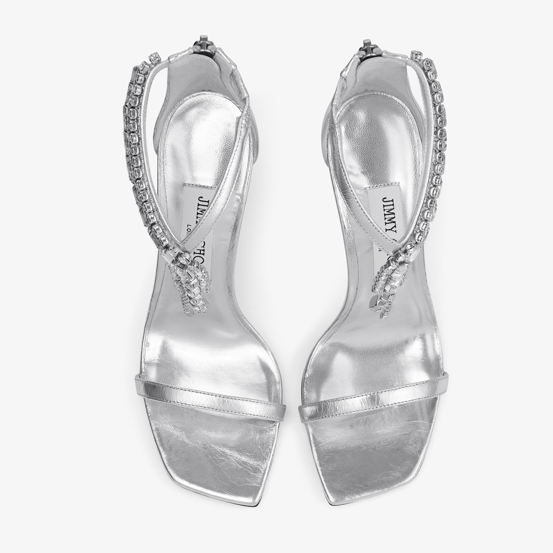 最新の激安 Verity Sandal 100 | Silver Vintage Metallic Leather Sandals 靴