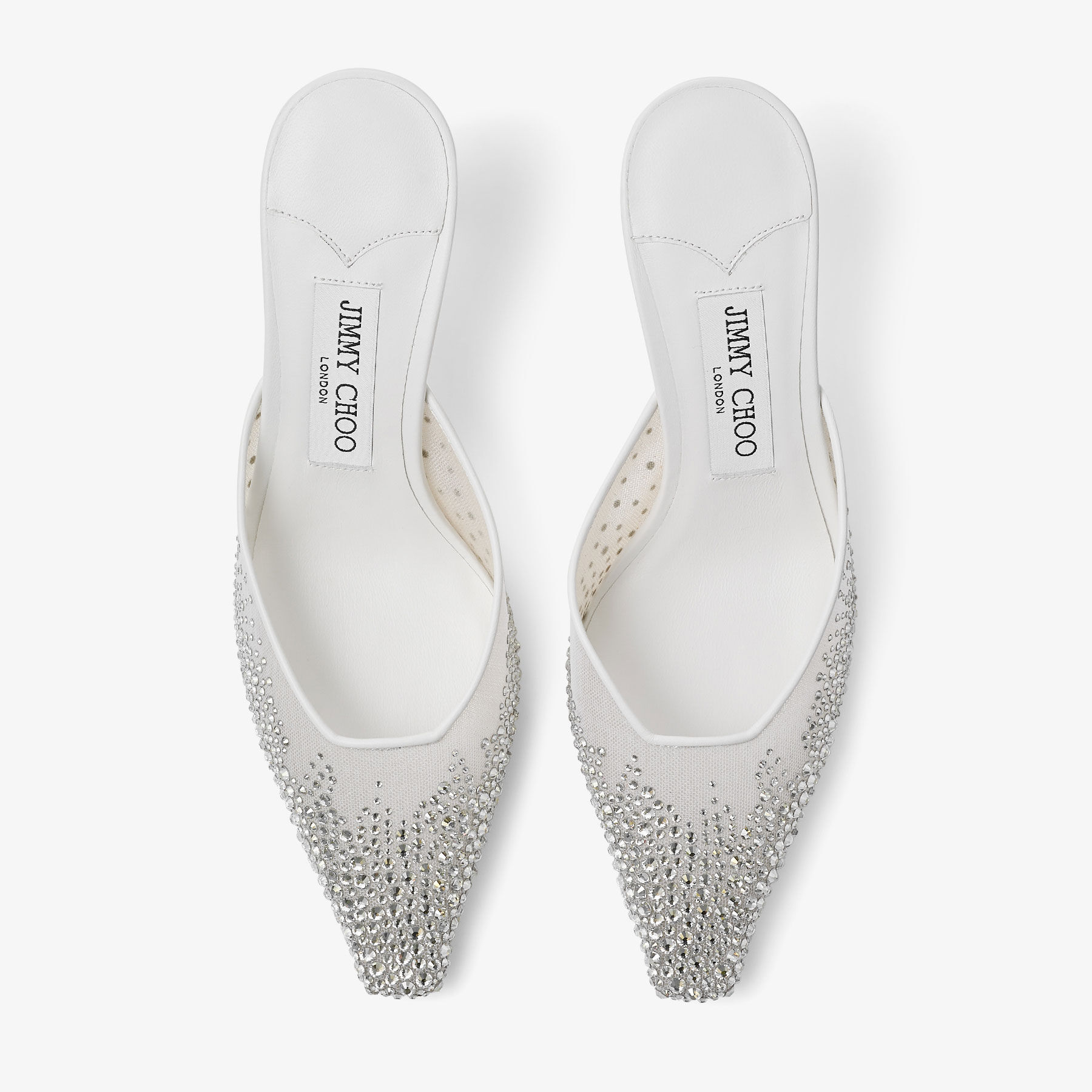 JIMMY CHOO Vivi 65 クリスタル メッシュ ミュール JIMMY CHOO Vivi 65 crystal-embellished mesh mules | NET-A-PORTER